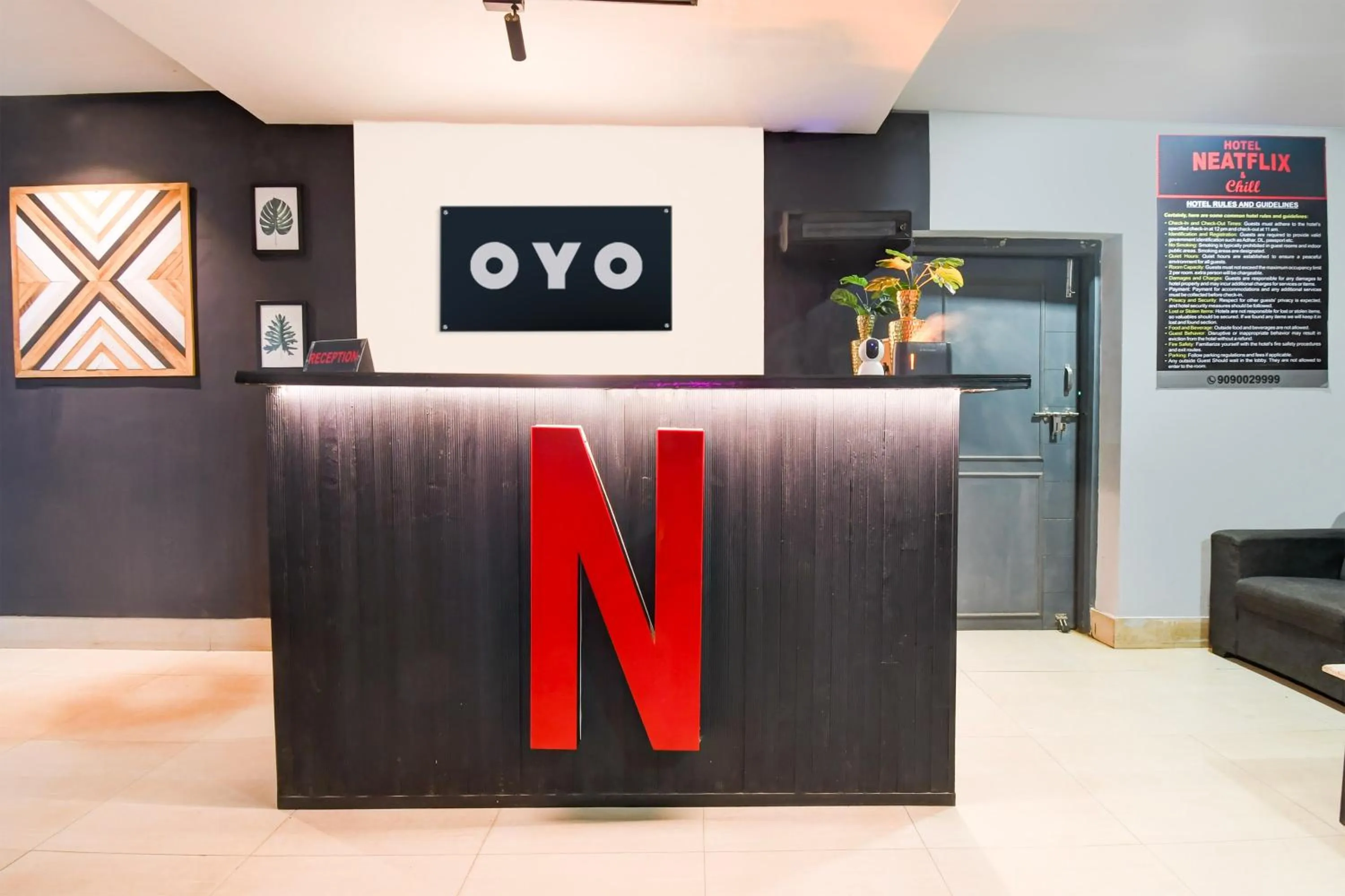 Lobby or reception in Hotel O Neatflix And Chill