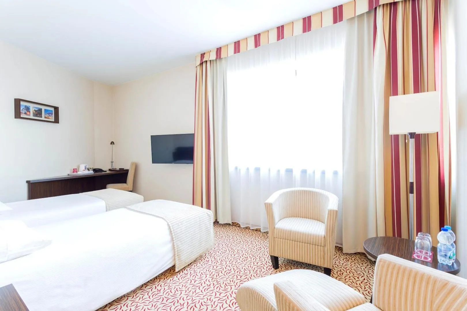 Bed in Qubus Hotel Łódź