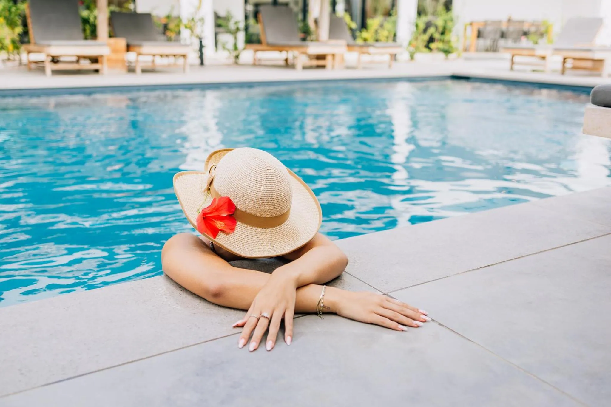 Swimming pool in Belnem House Bonaire