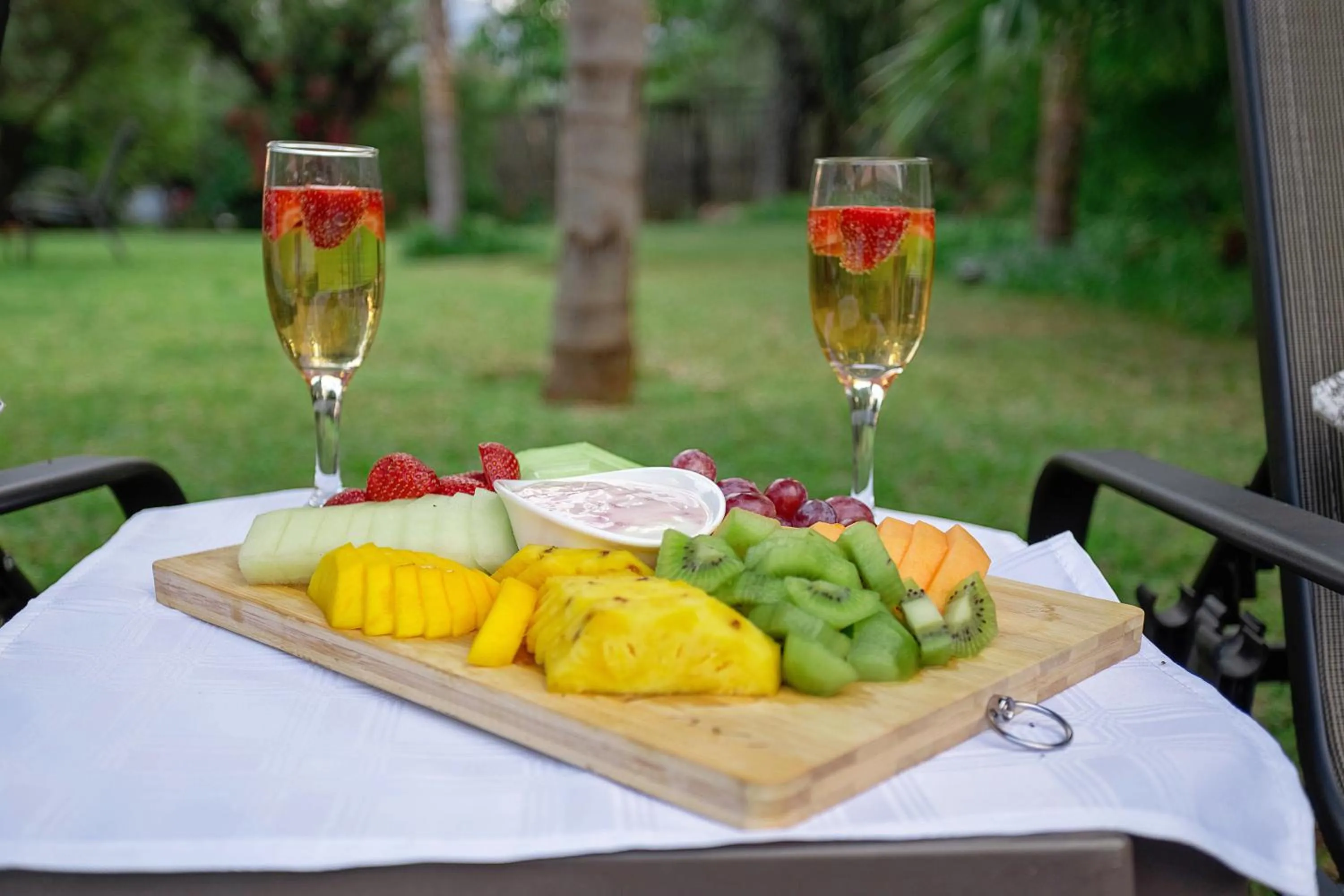 Food close-up in Three Oaks and an Aloe Boutique Hotel