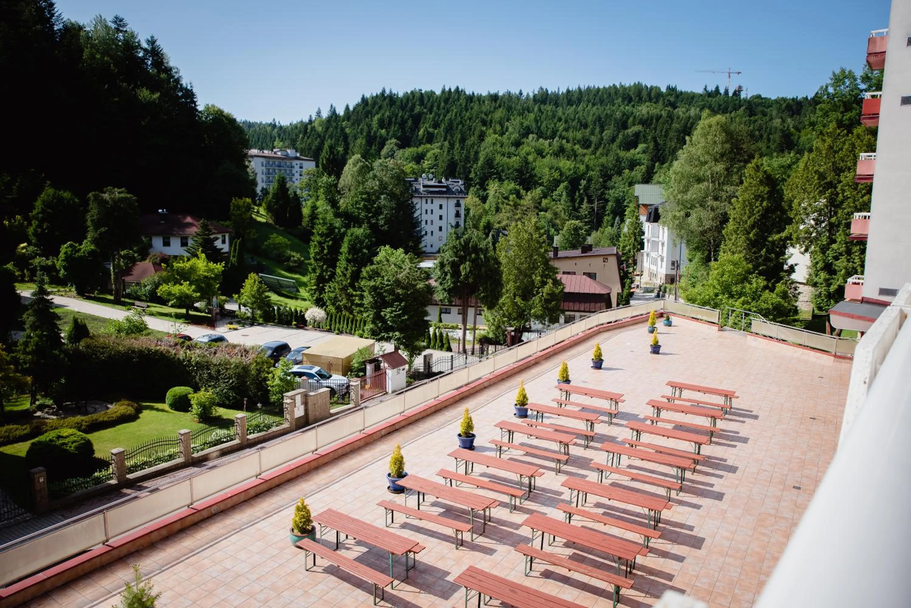 Balcony/Terrace in Geovita Krynica-Zdroj