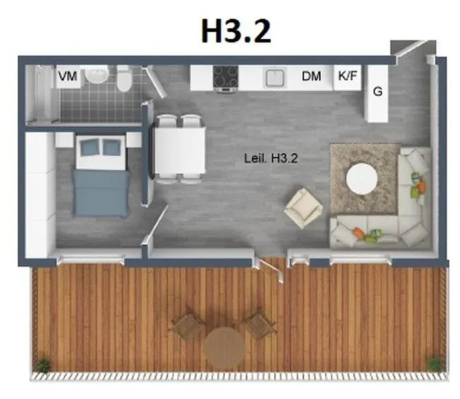 Floor plan in Haugetuft Apartments