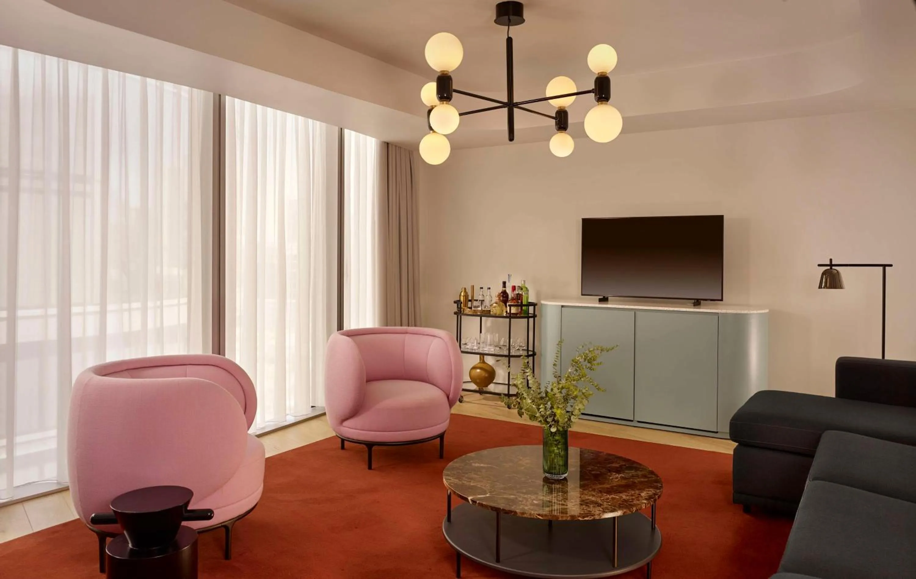 Photo of the whole room in art'otel London Battersea Power Station, Powered by Radisson Hotels