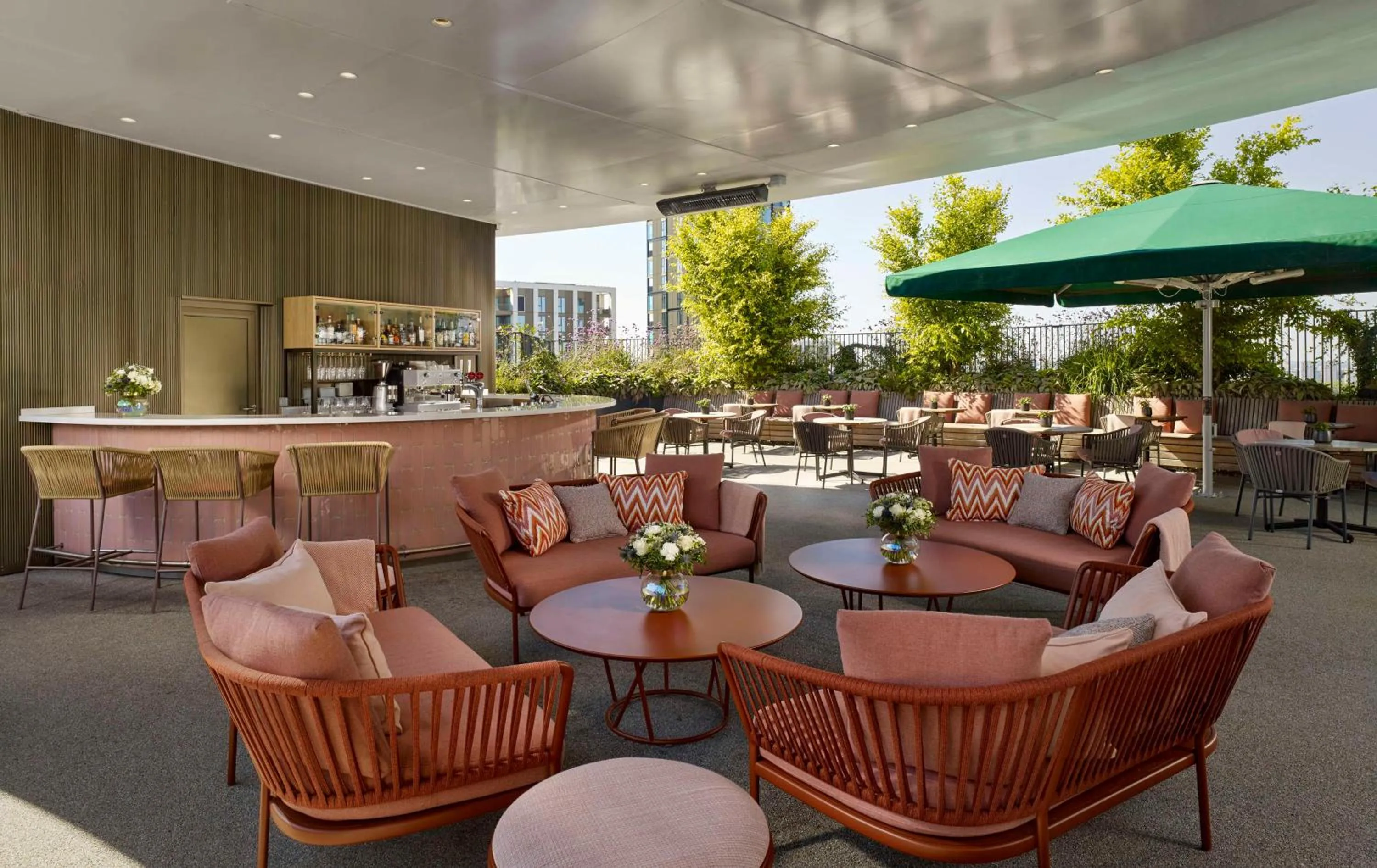 Lounge or bar in art'otel London Battersea Power Station, Powered by Radisson Hotels