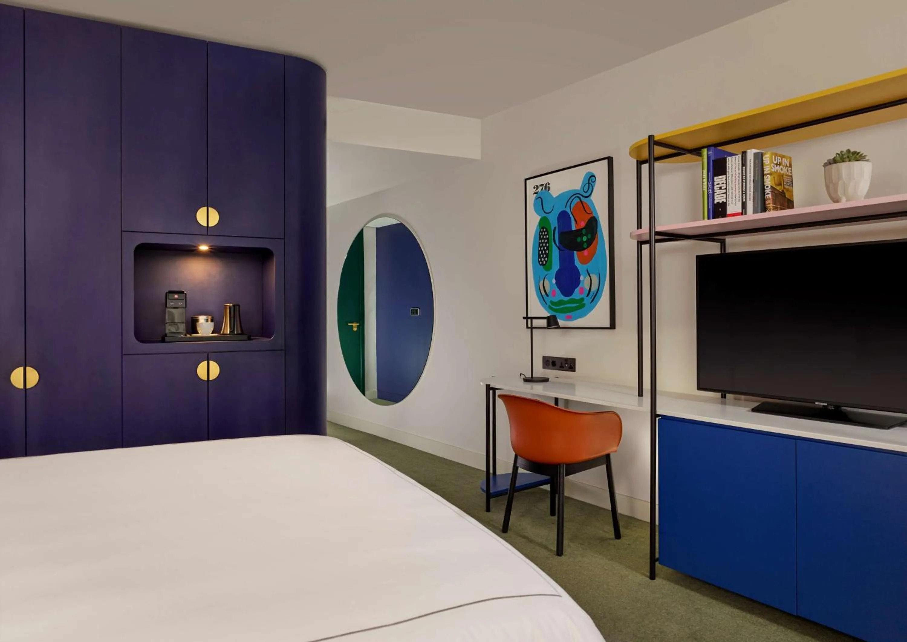 Bedroom, Bed in art'otel London Battersea Power Station, Powered by Radisson Hotels