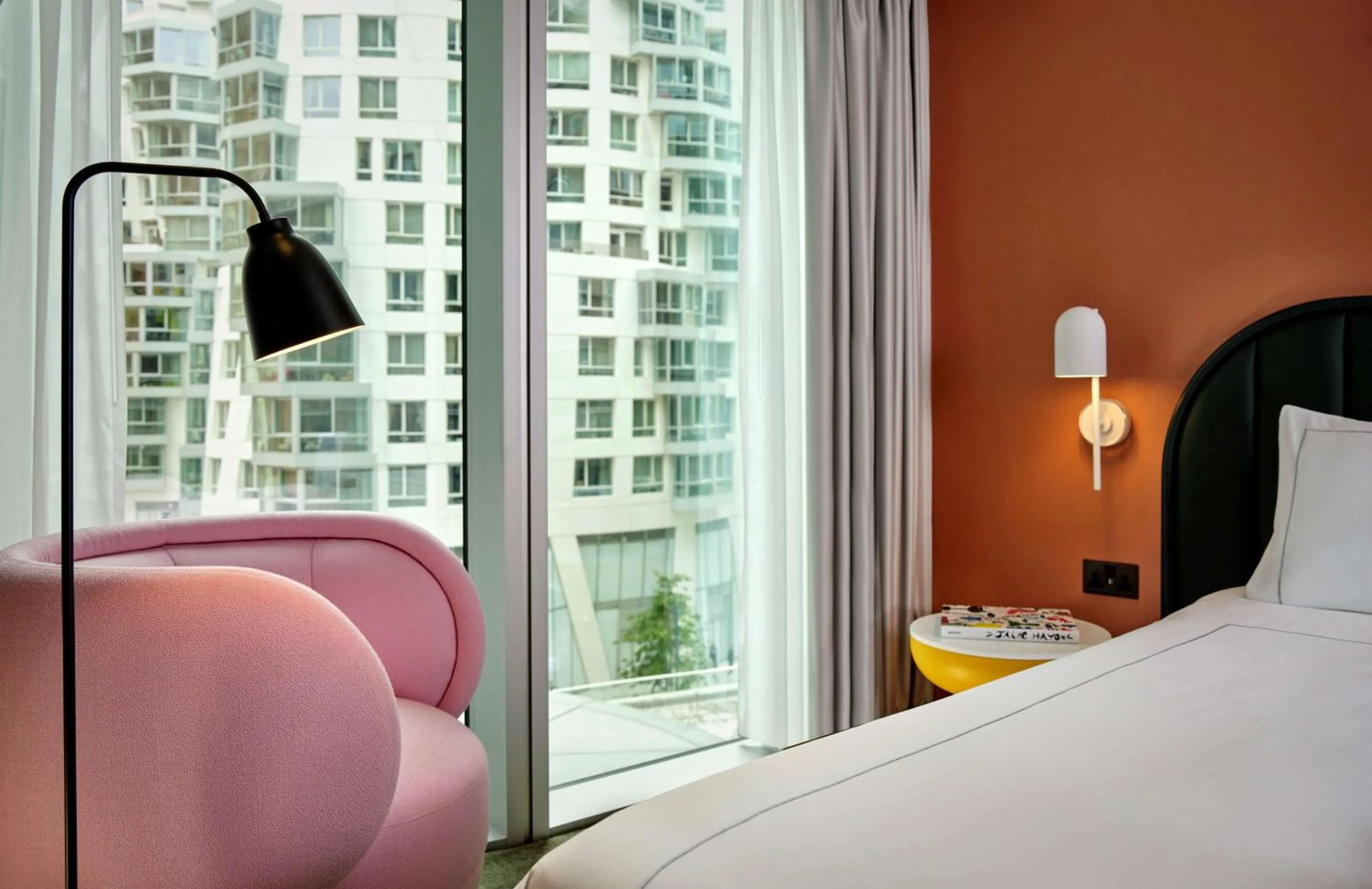 Bedroom, Bed in art'otel London Battersea Power Station, Powered by Radisson Hotels