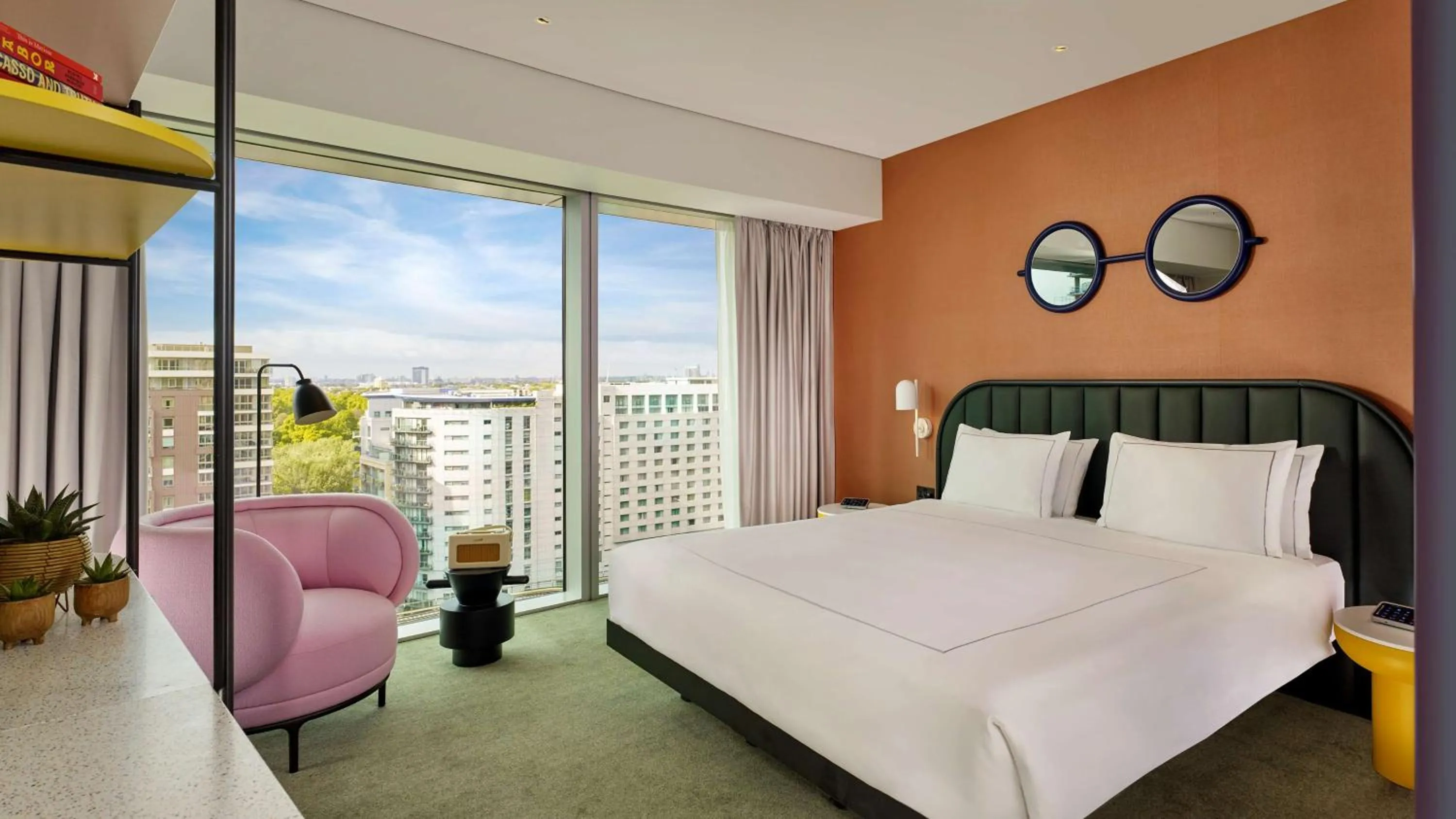 Bedroom, Bed in art'otel London Battersea Power Station, Powered by Radisson Hotels