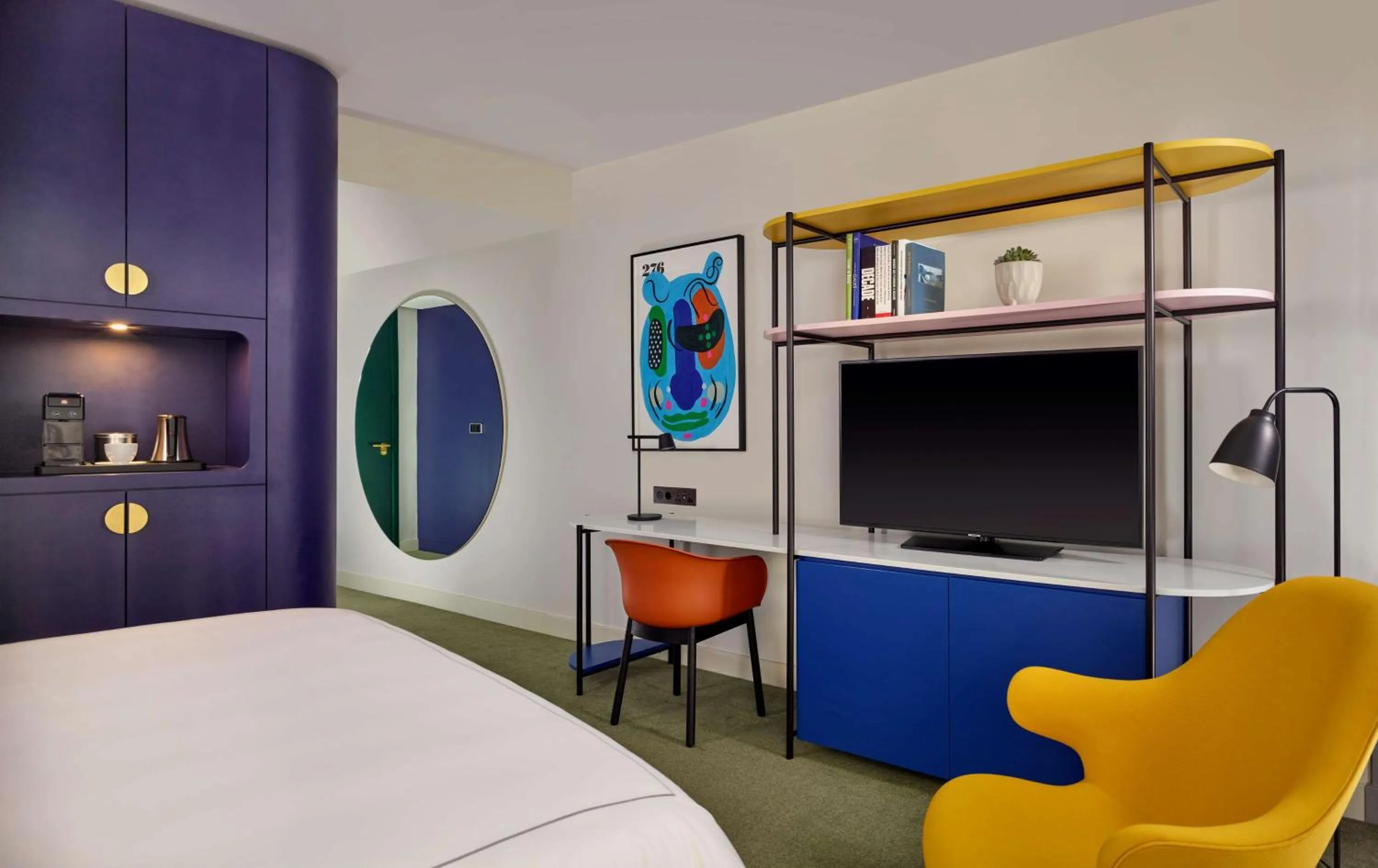 Bedroom, Bed in art'otel London Battersea Power Station, Powered by Radisson Hotels