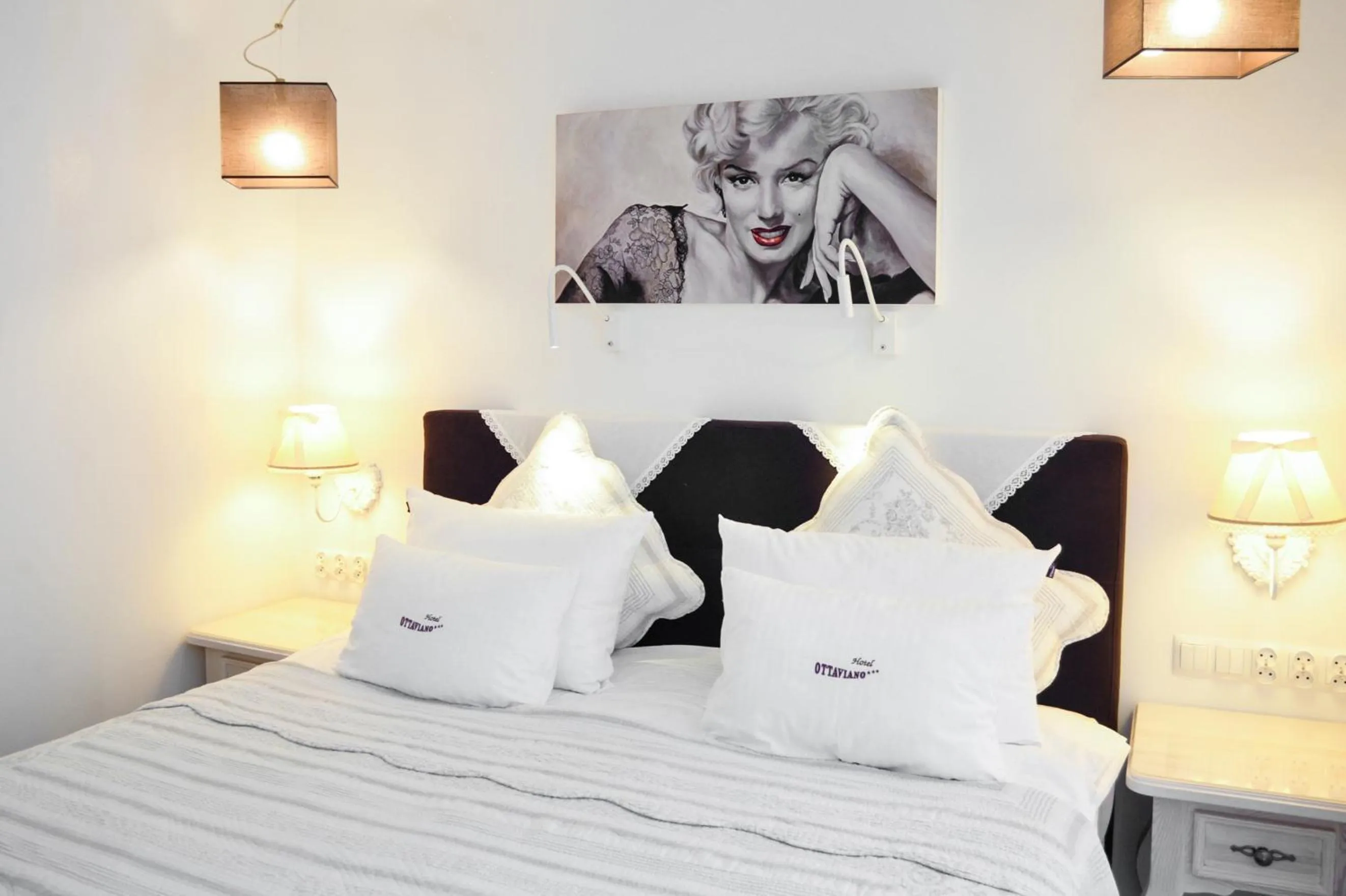 Bed in Hotel Ottaviano