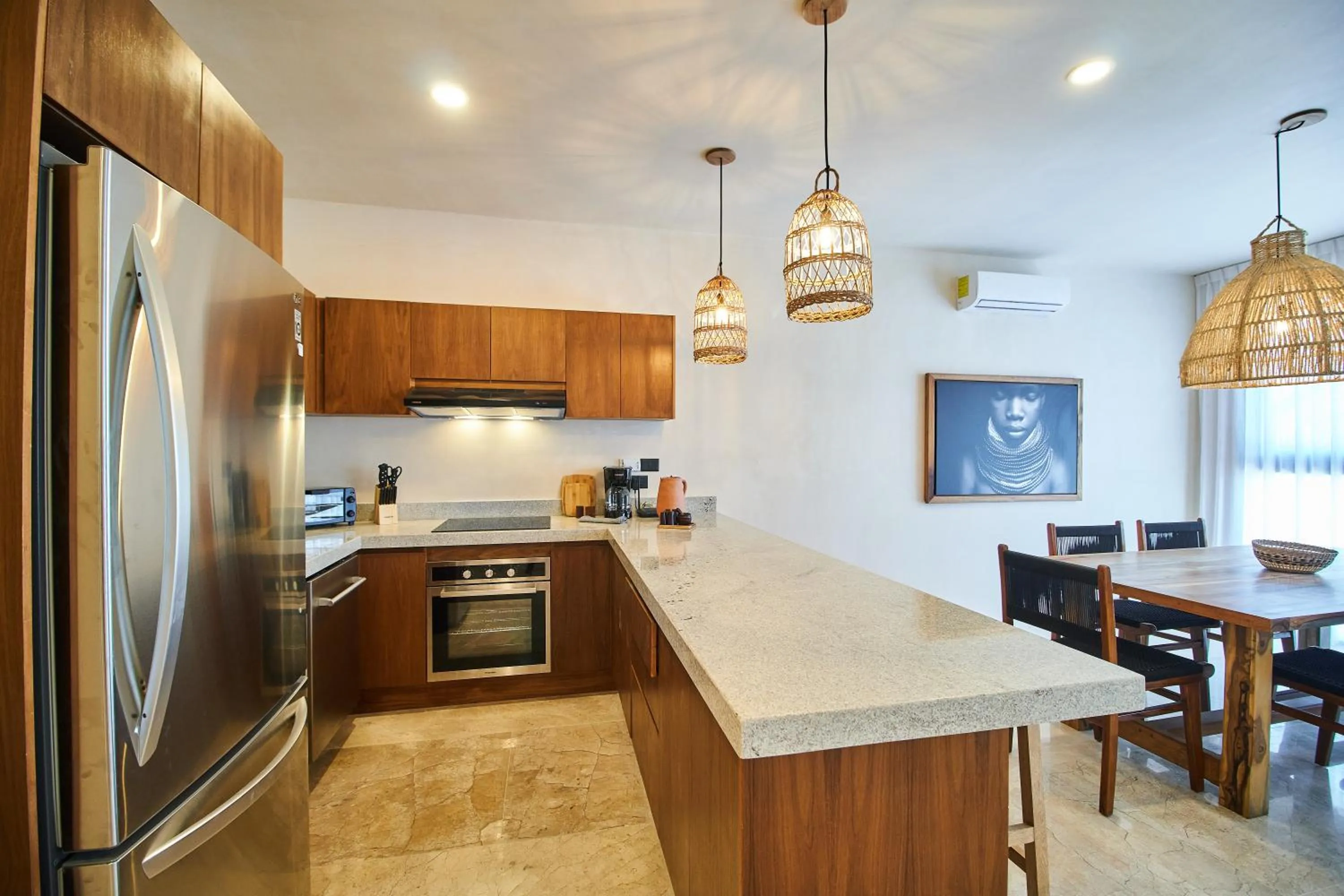 Kitchen or kitchenette in Increíble Departamento en la Jungla Private Pool By Yeah