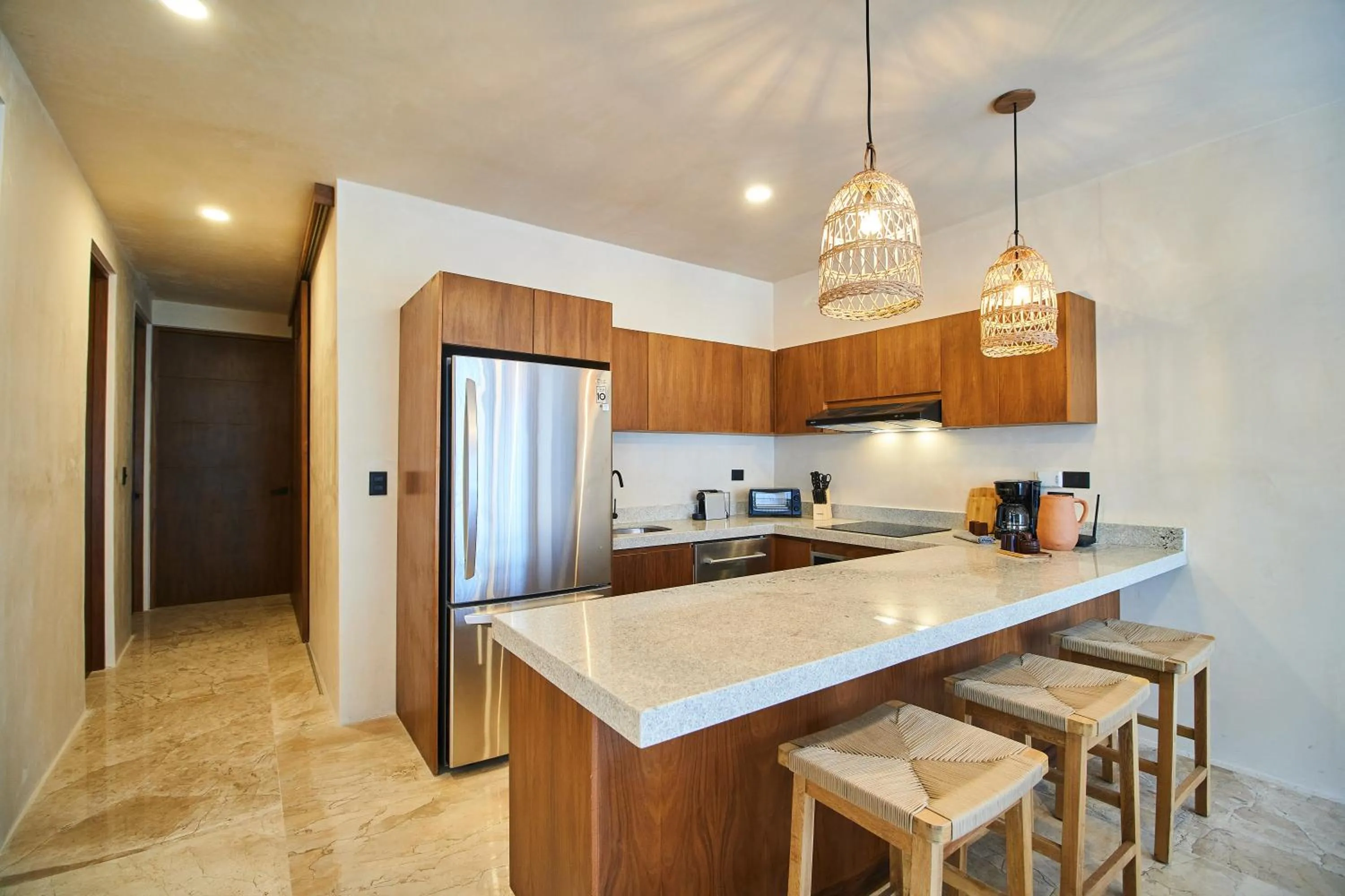 Kitchen or kitchenette in Increíble Departamento en la Jungla Private Pool By Yeah