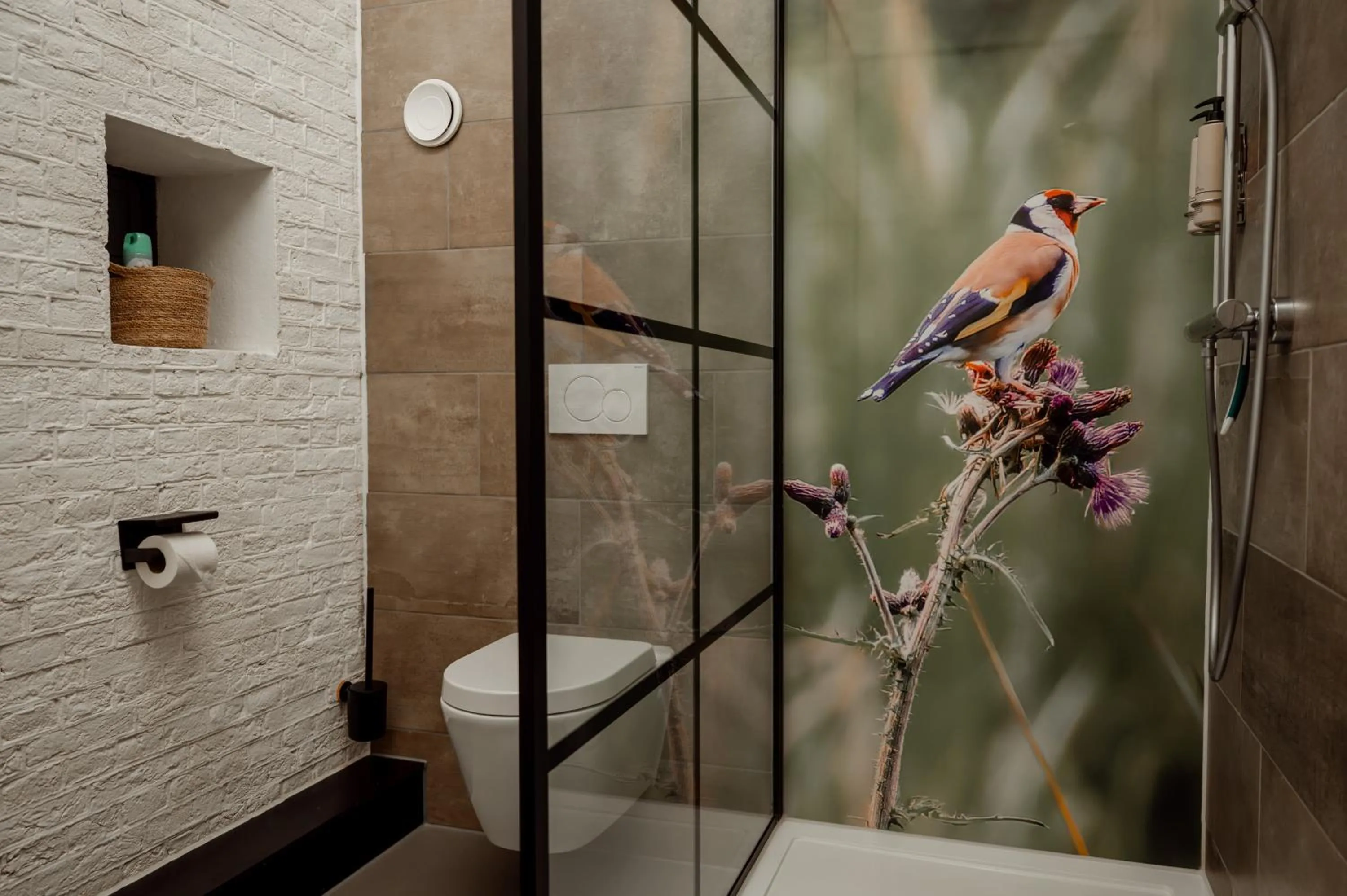 Shower in Bed & Breakfast Fort Bakkerskil