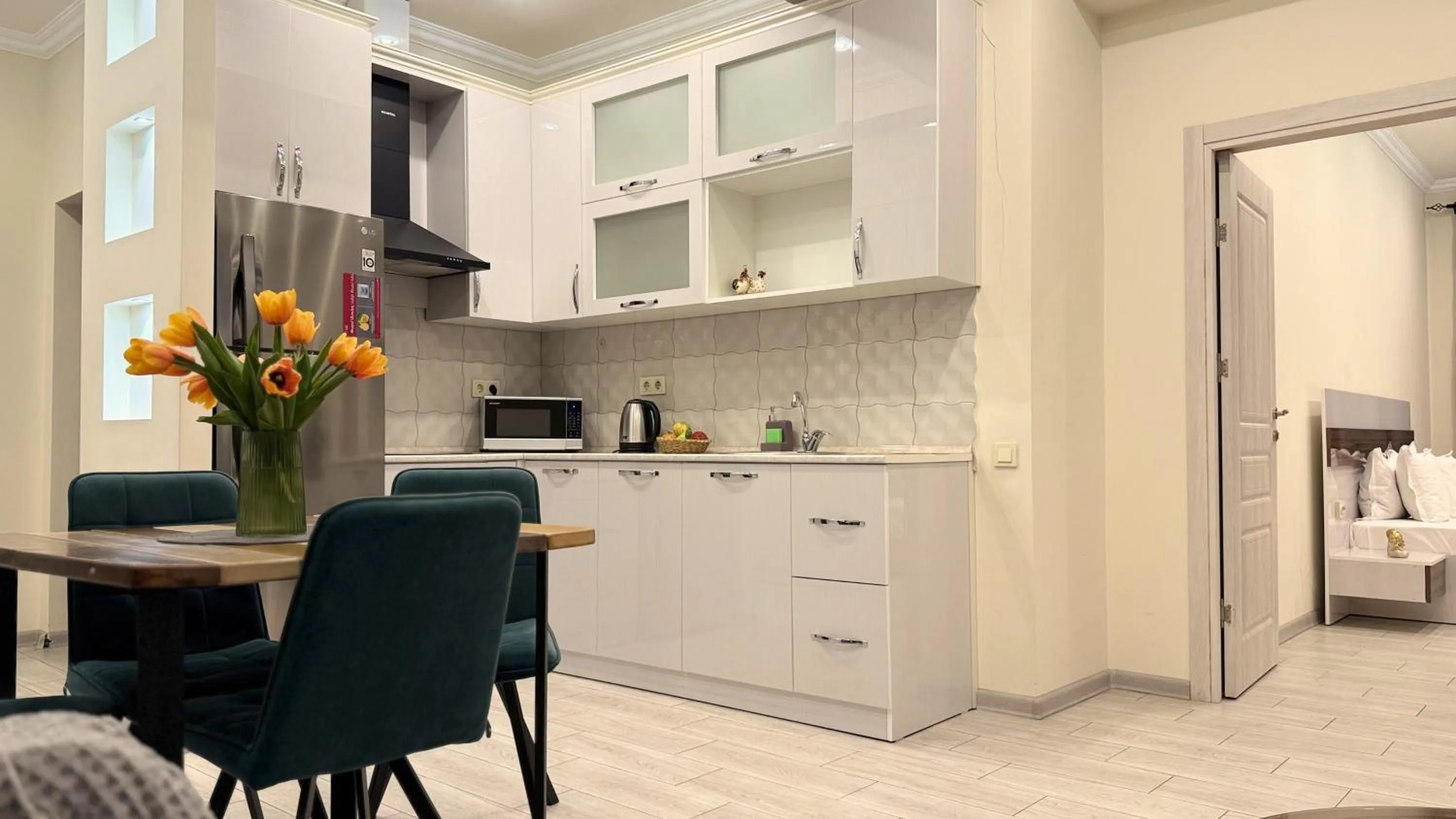 Bed in Sweet Home Apart-Hotel