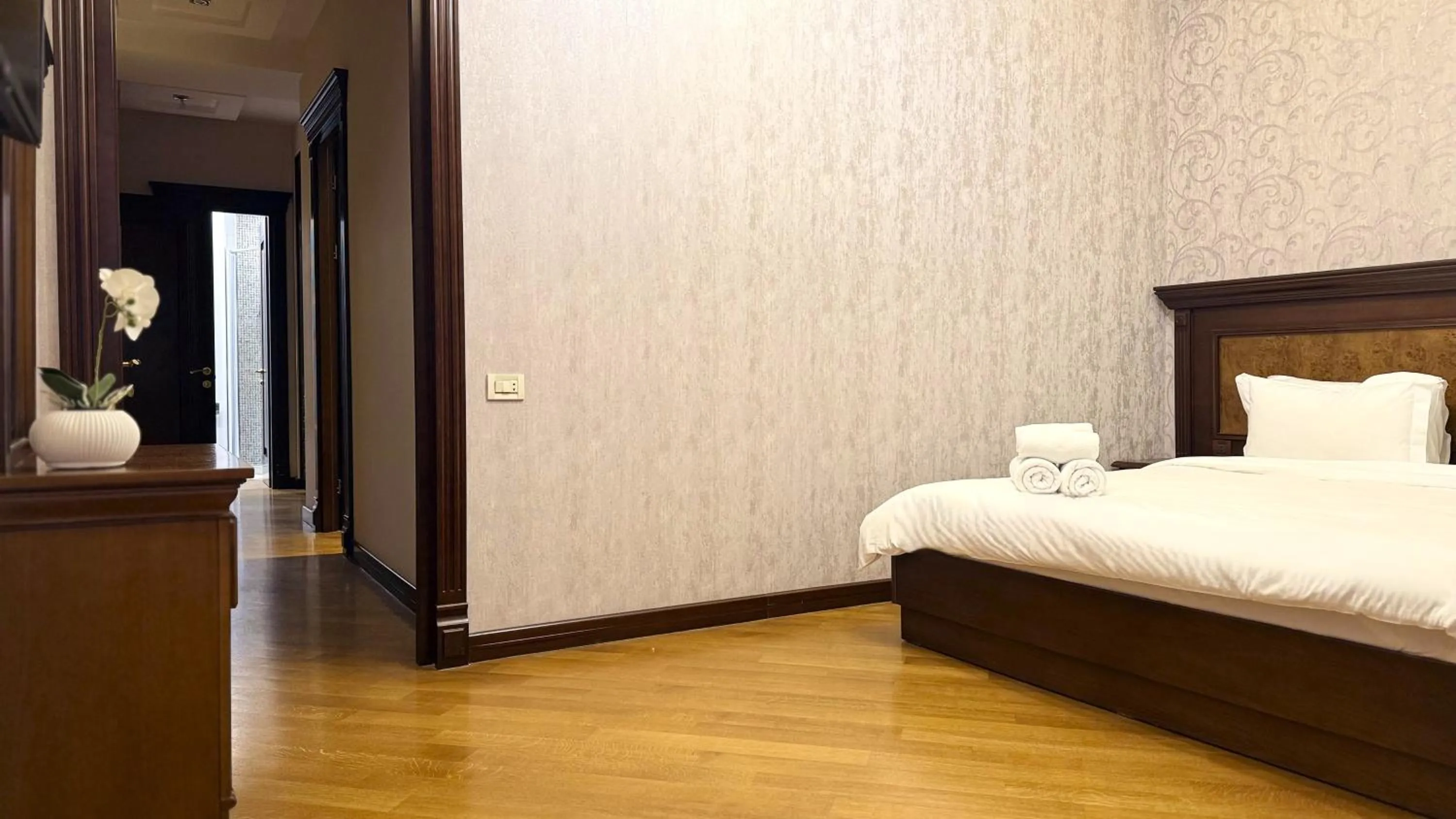 Bed in Sweet Home Apart-Hotel