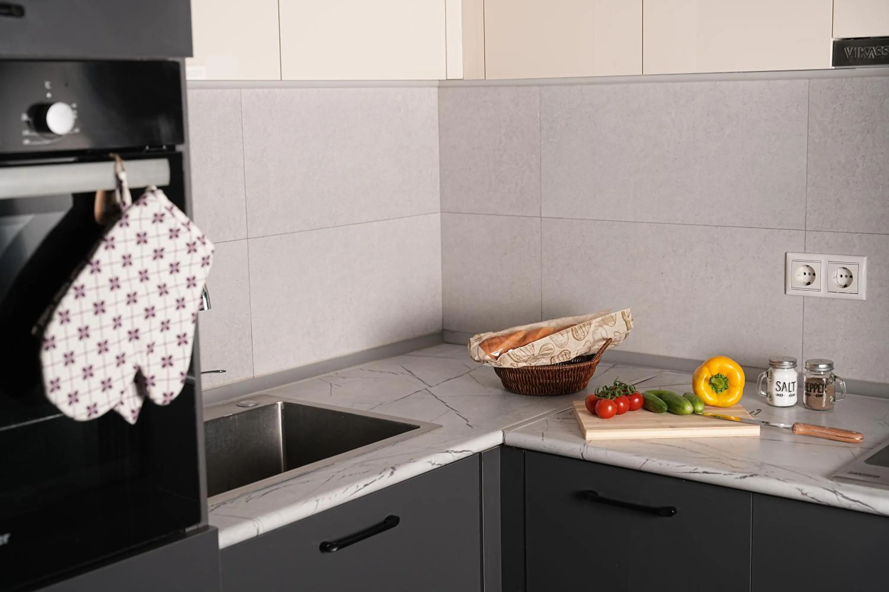 Kitchen or kitchenette in Sweet Home Apart-Hotel