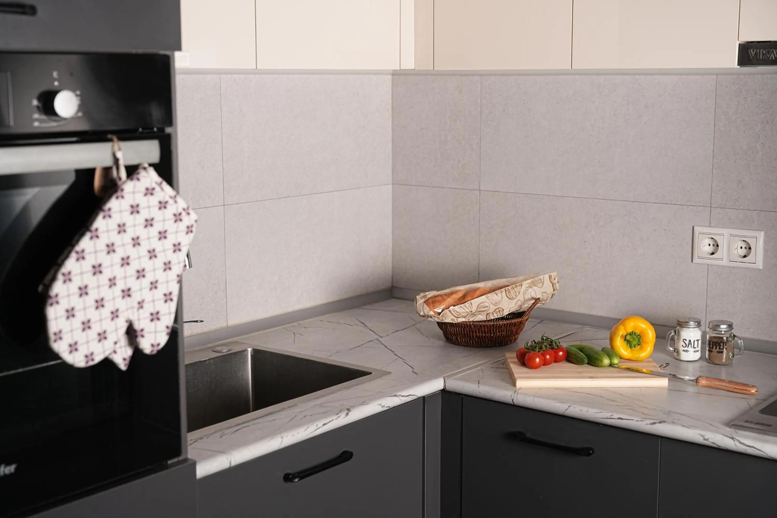 Kitchen or kitchenette in Sweet Home Apart-Hotel