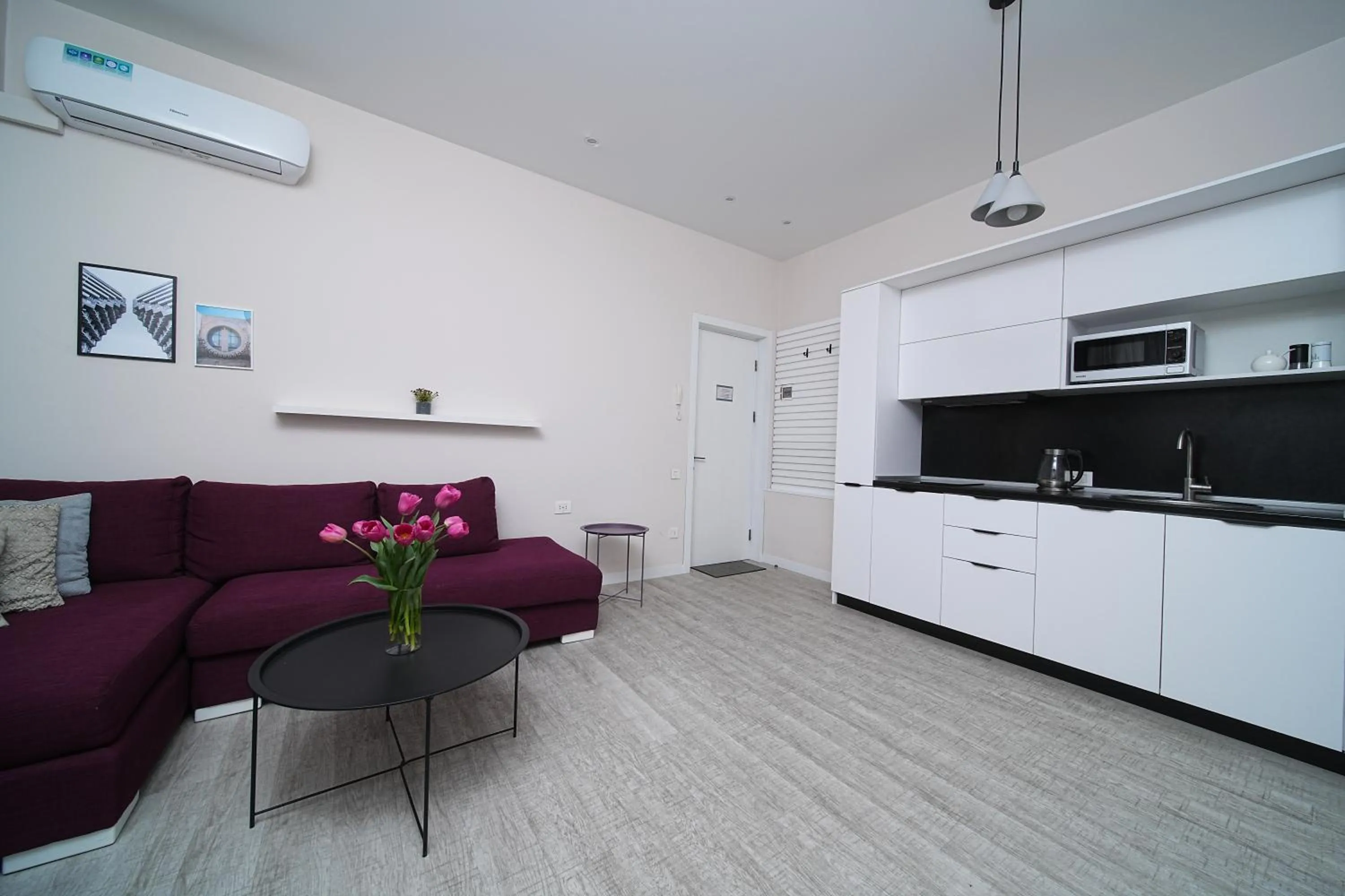 Kitchen or kitchenette in Sweet Home Apart-Hotel