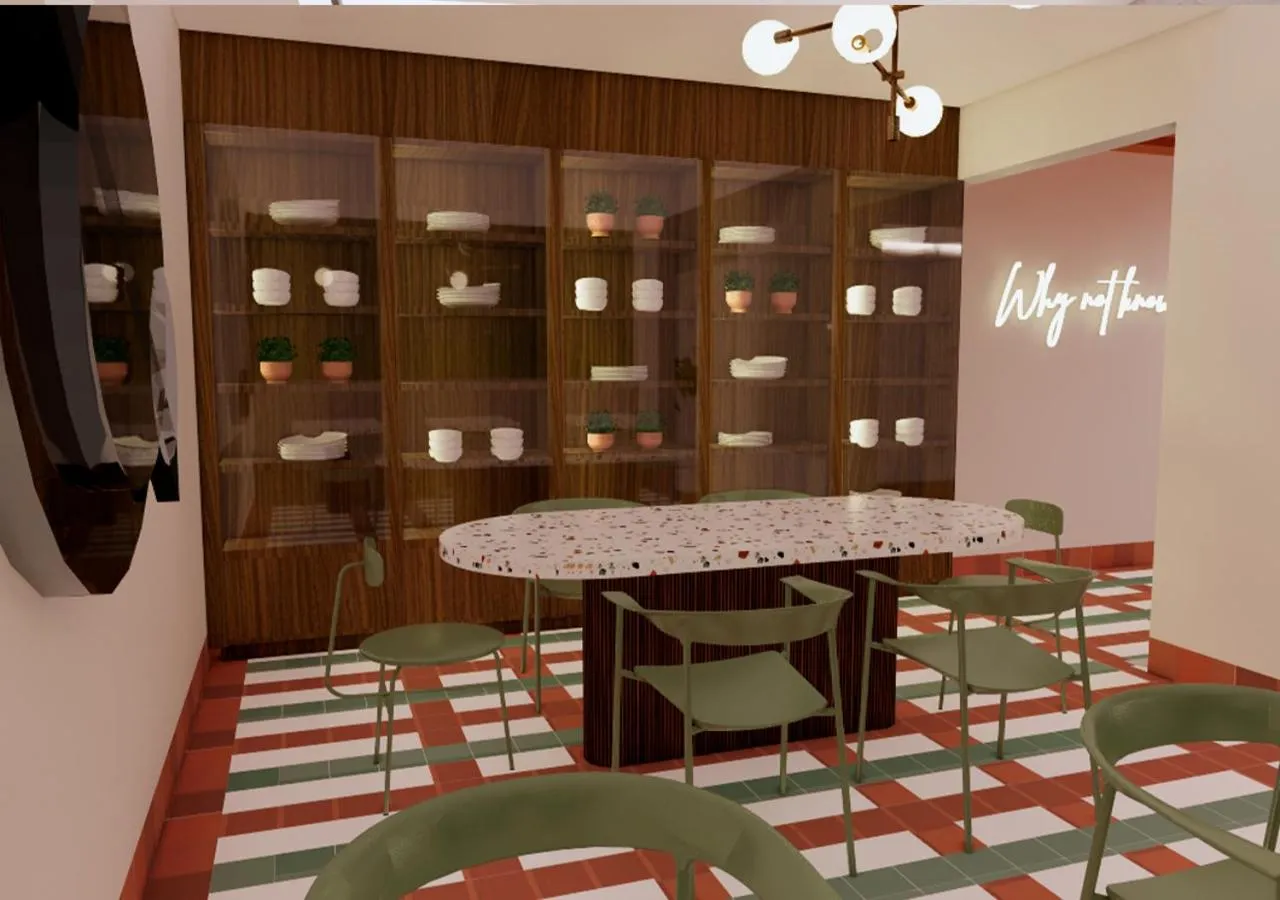 Kitchen or kitchenette in Expo Satelite 2750 Hotel & Suites