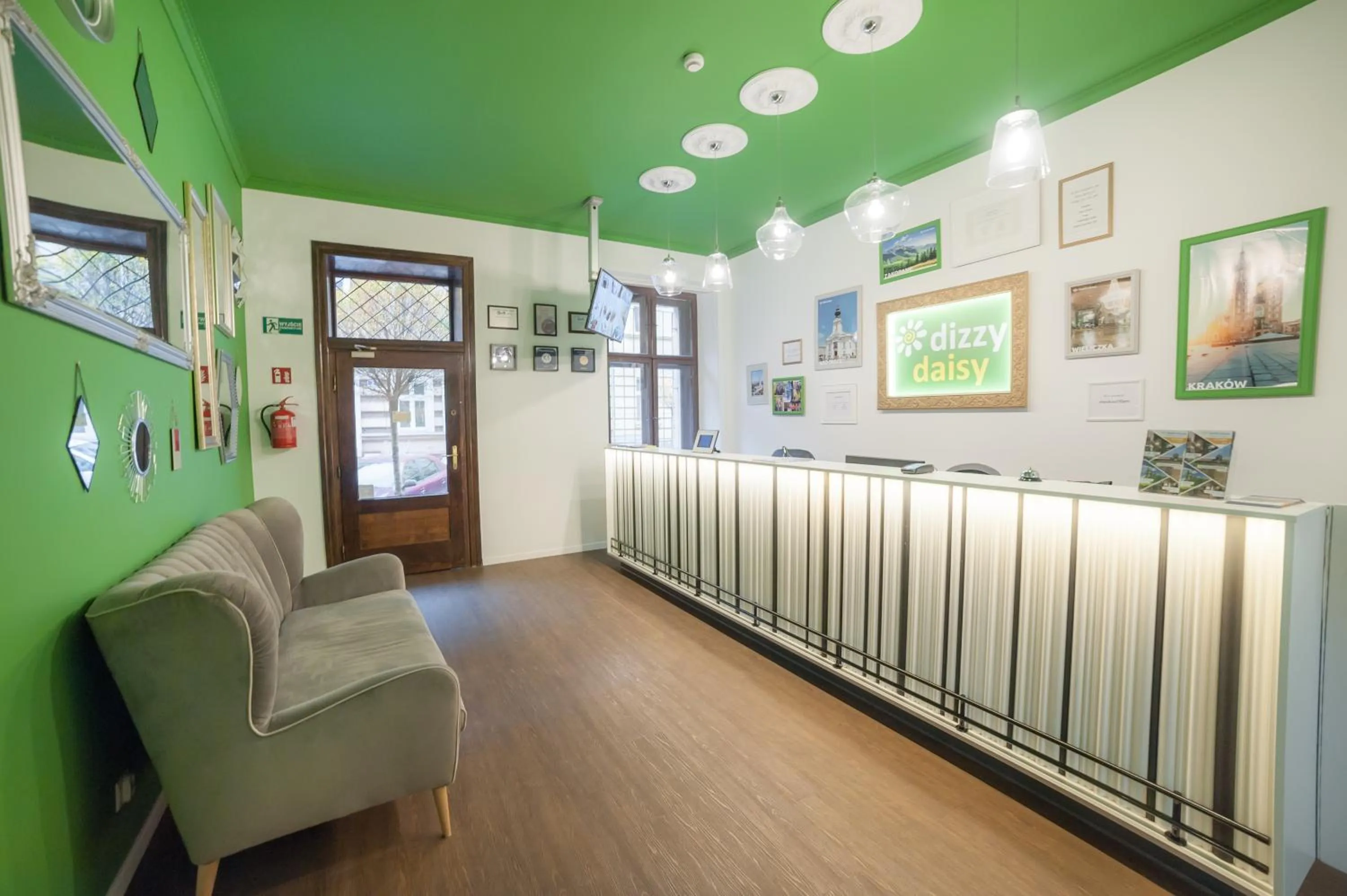 Lobby or reception in Dizzy Daisy Hostel