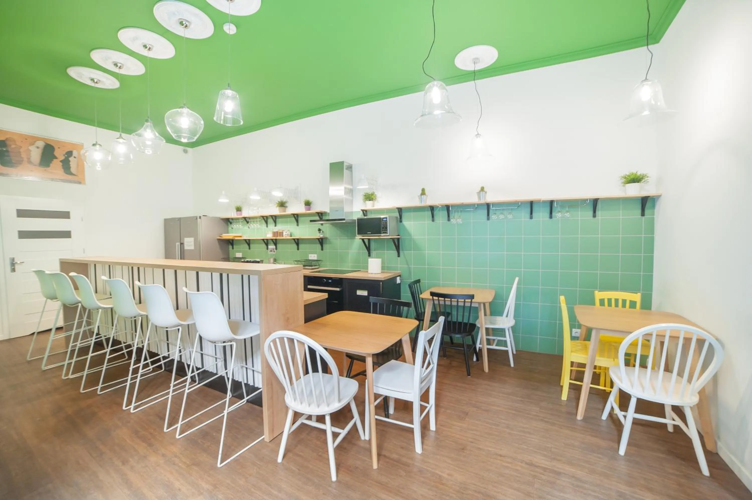 Dining area in Dizzy Daisy Hostel