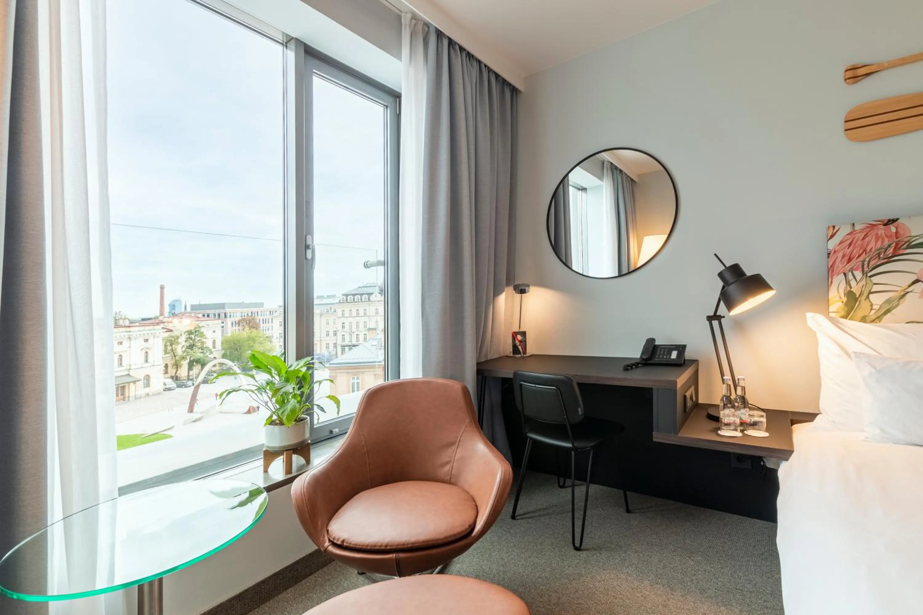 City view, Bed in Vienna House by Wyndham Andel's Cracow