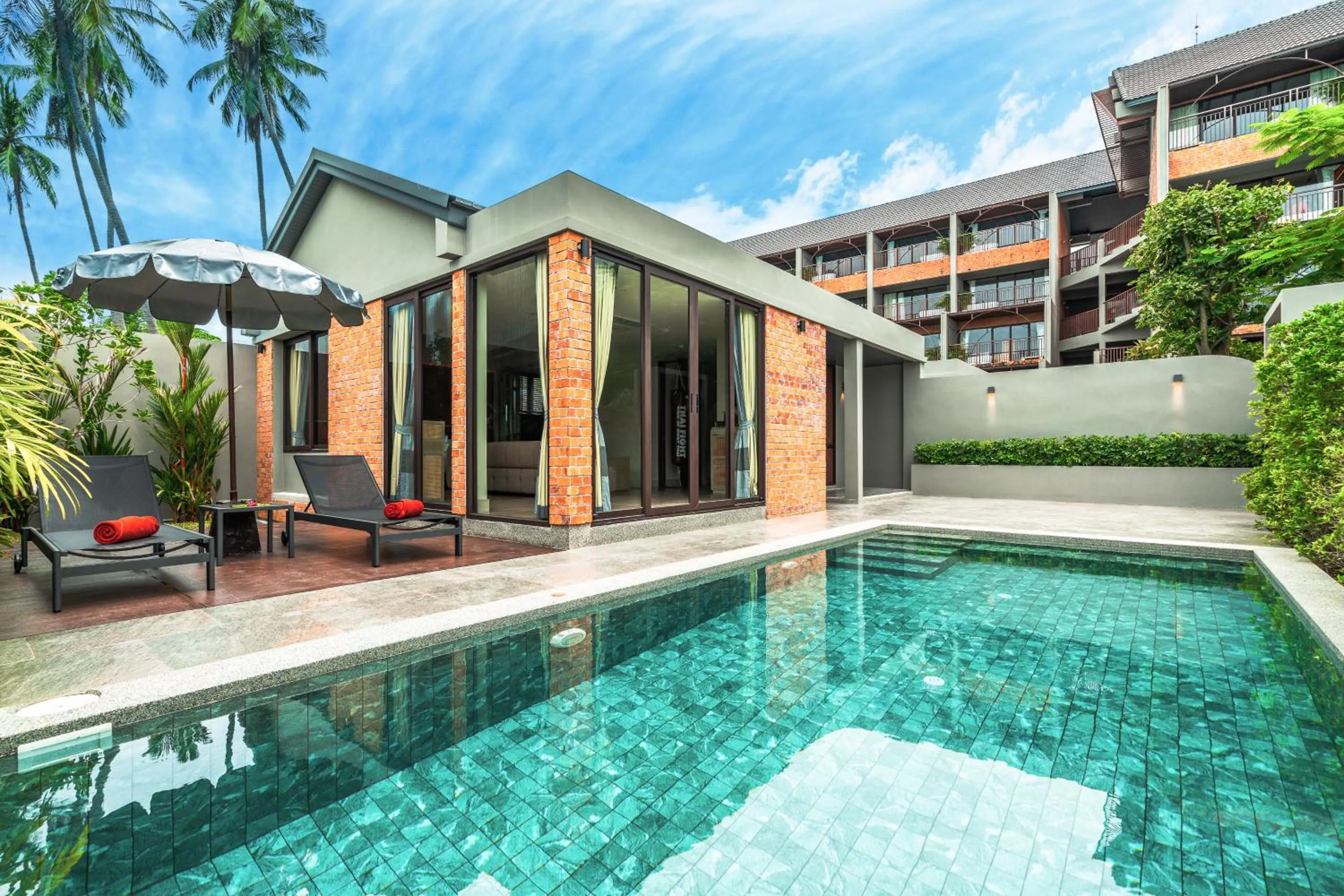 Swimming pool in Thai Fight Hotel