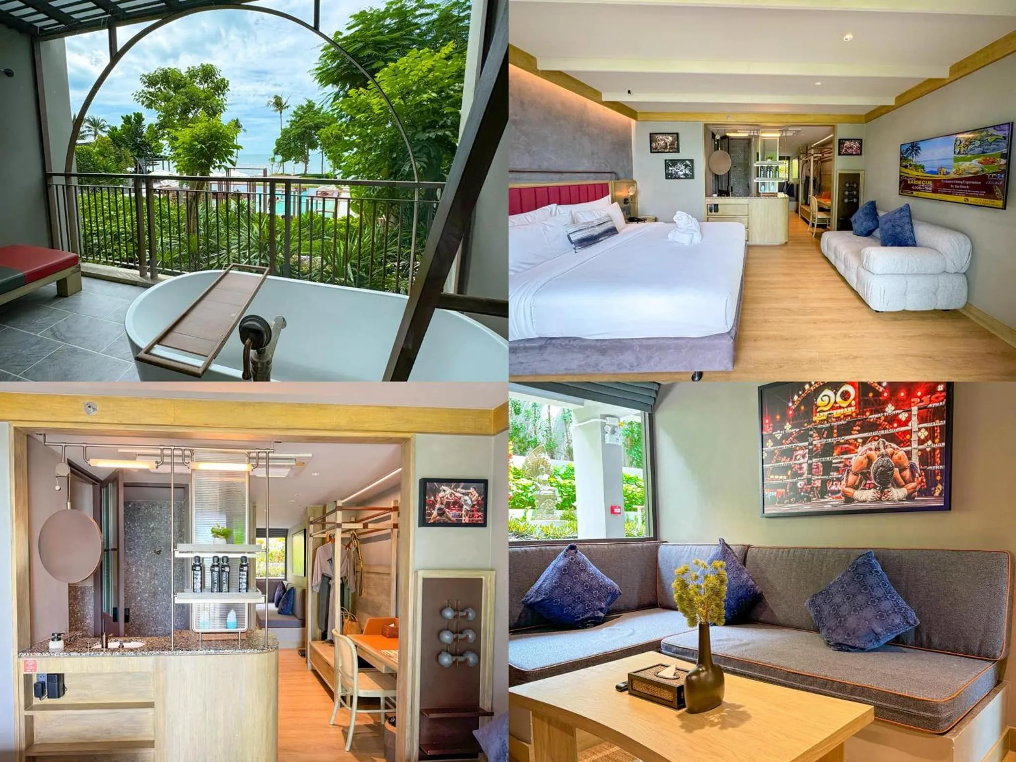 Photo of the whole room, Bed in Thai Fight Hotel