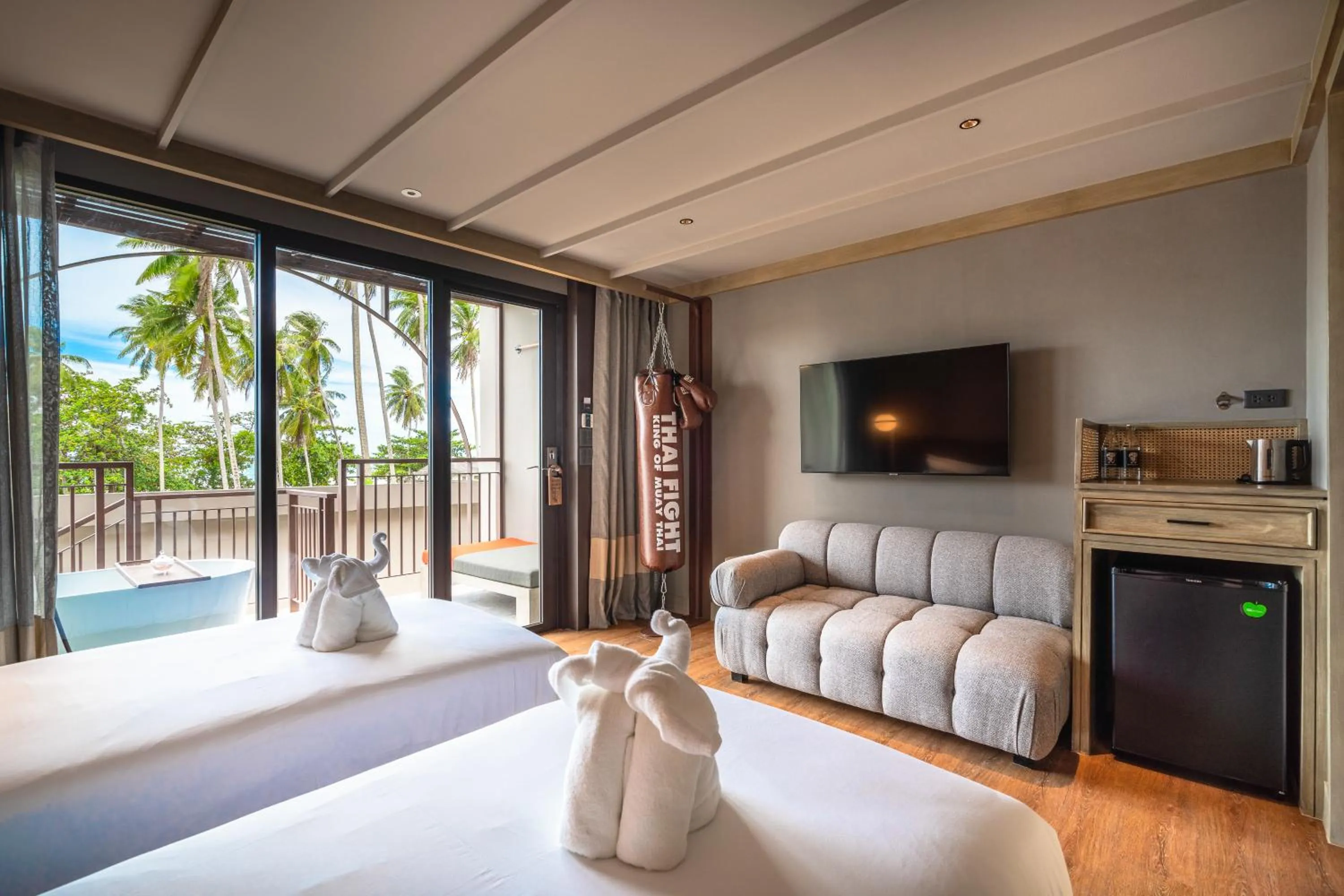 Seating area in Thai Fight Hotel