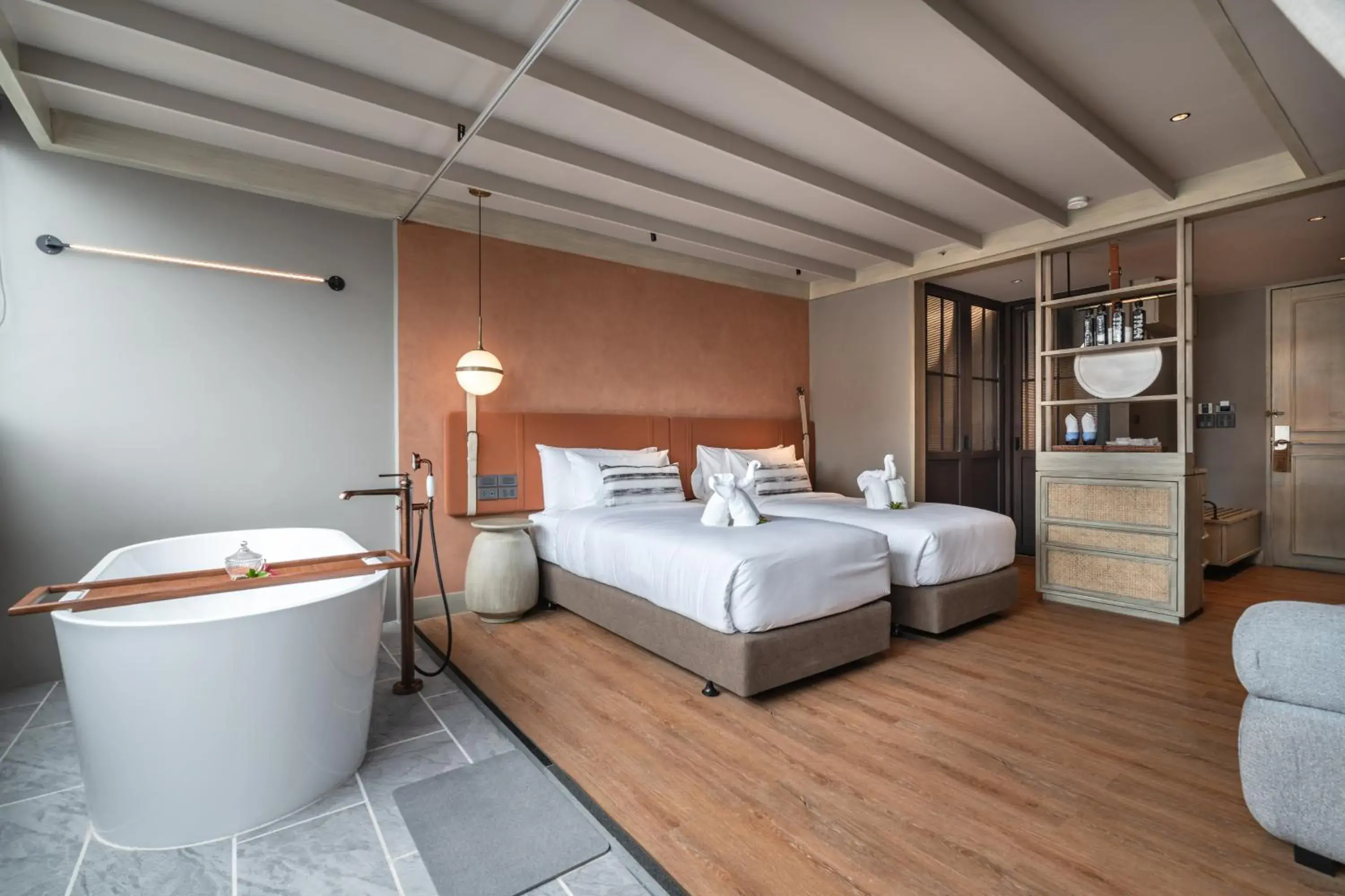 Superior Twin Room in Thai Fight Hotel Superior Twin Room in Thai Fight Hotel