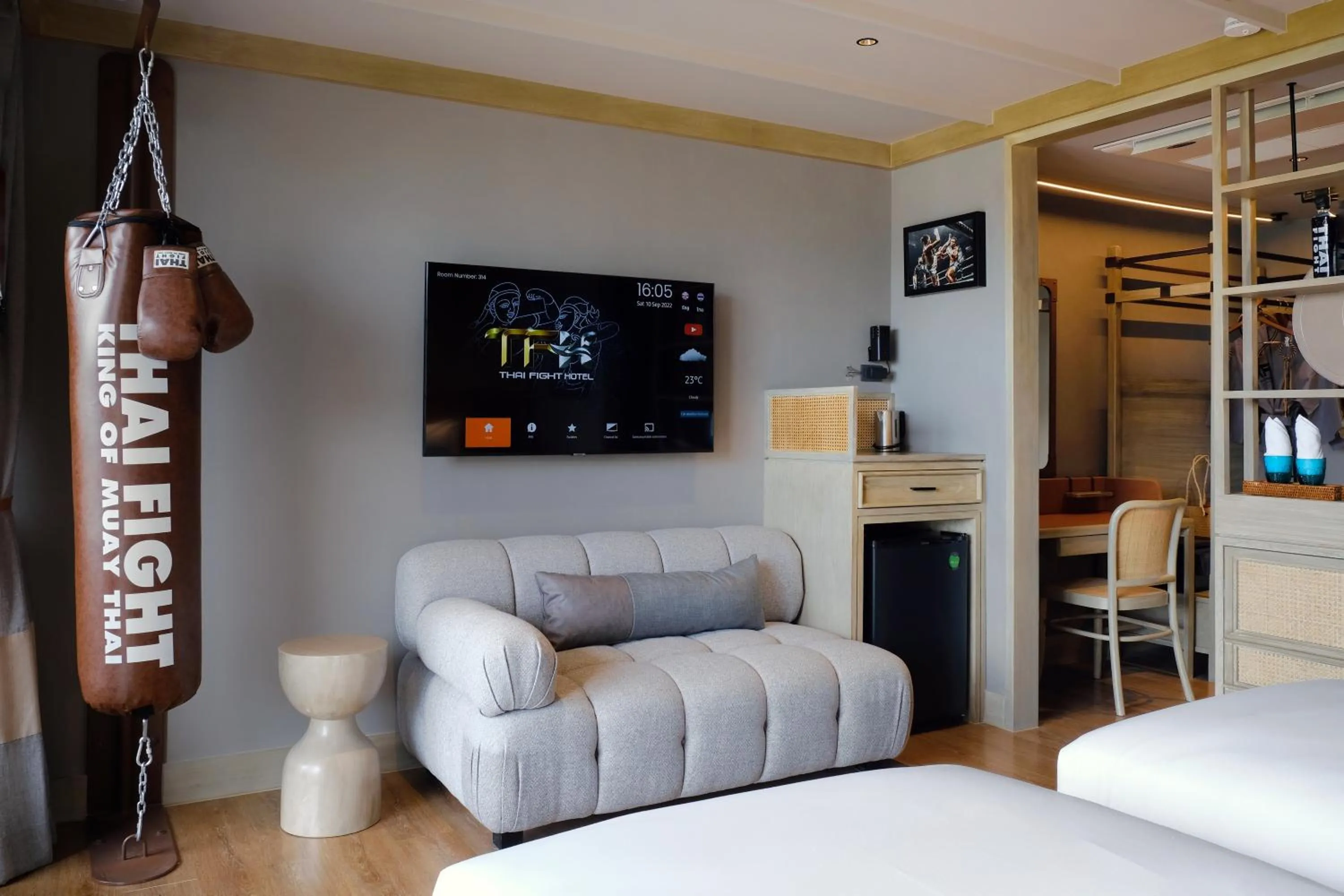TV and multimedia, Bed in Thai Fight Hotel