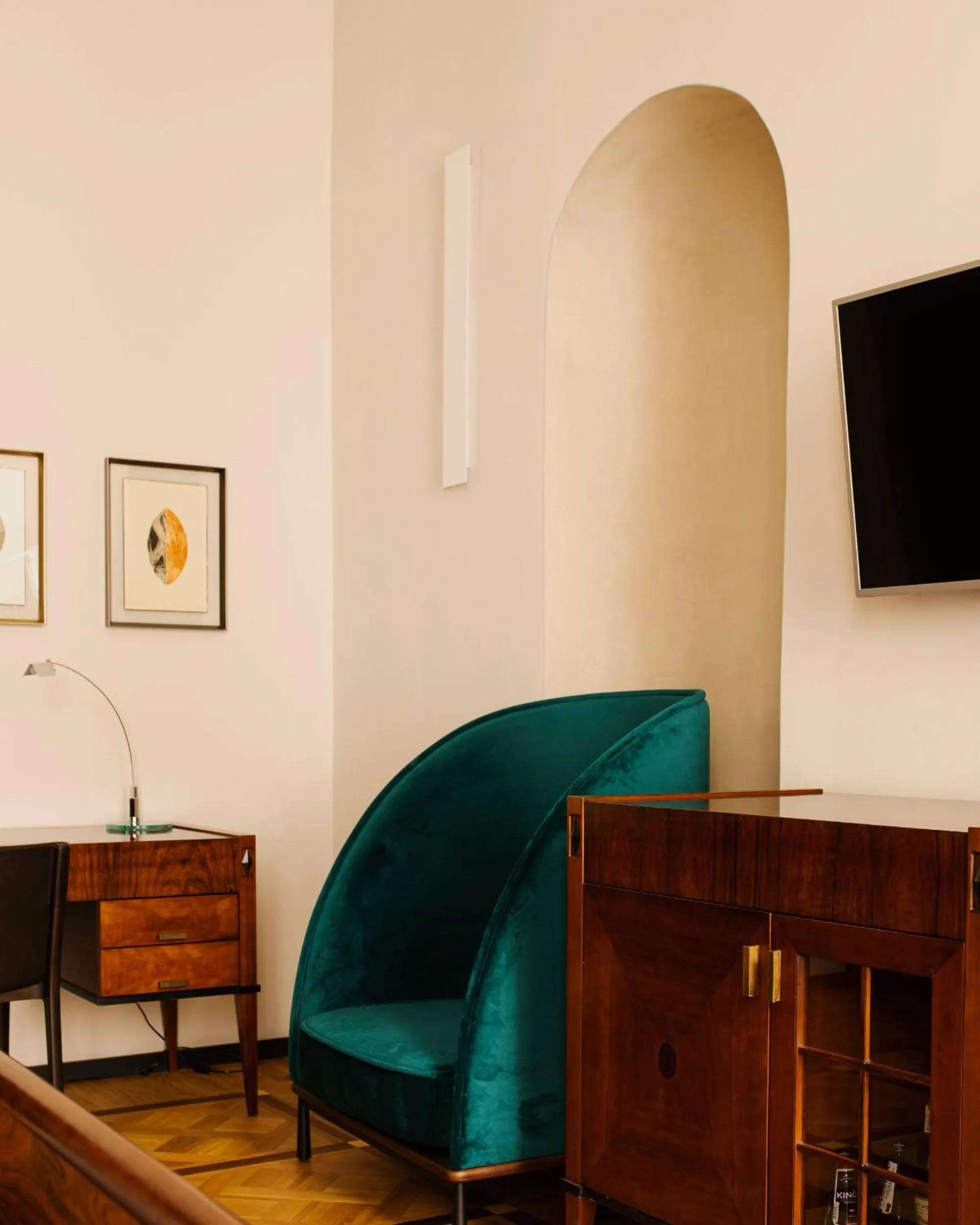 Seating area in Hotel Pod Różą