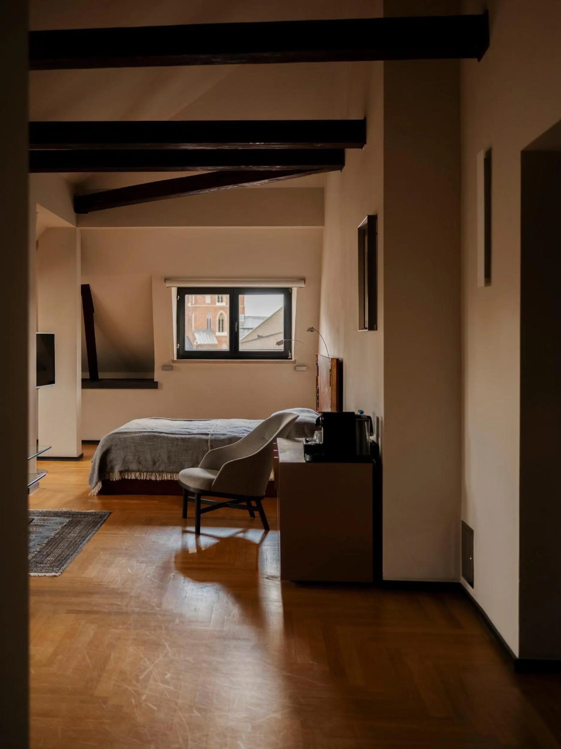 furniture, Bed in Hotel Pod Różą