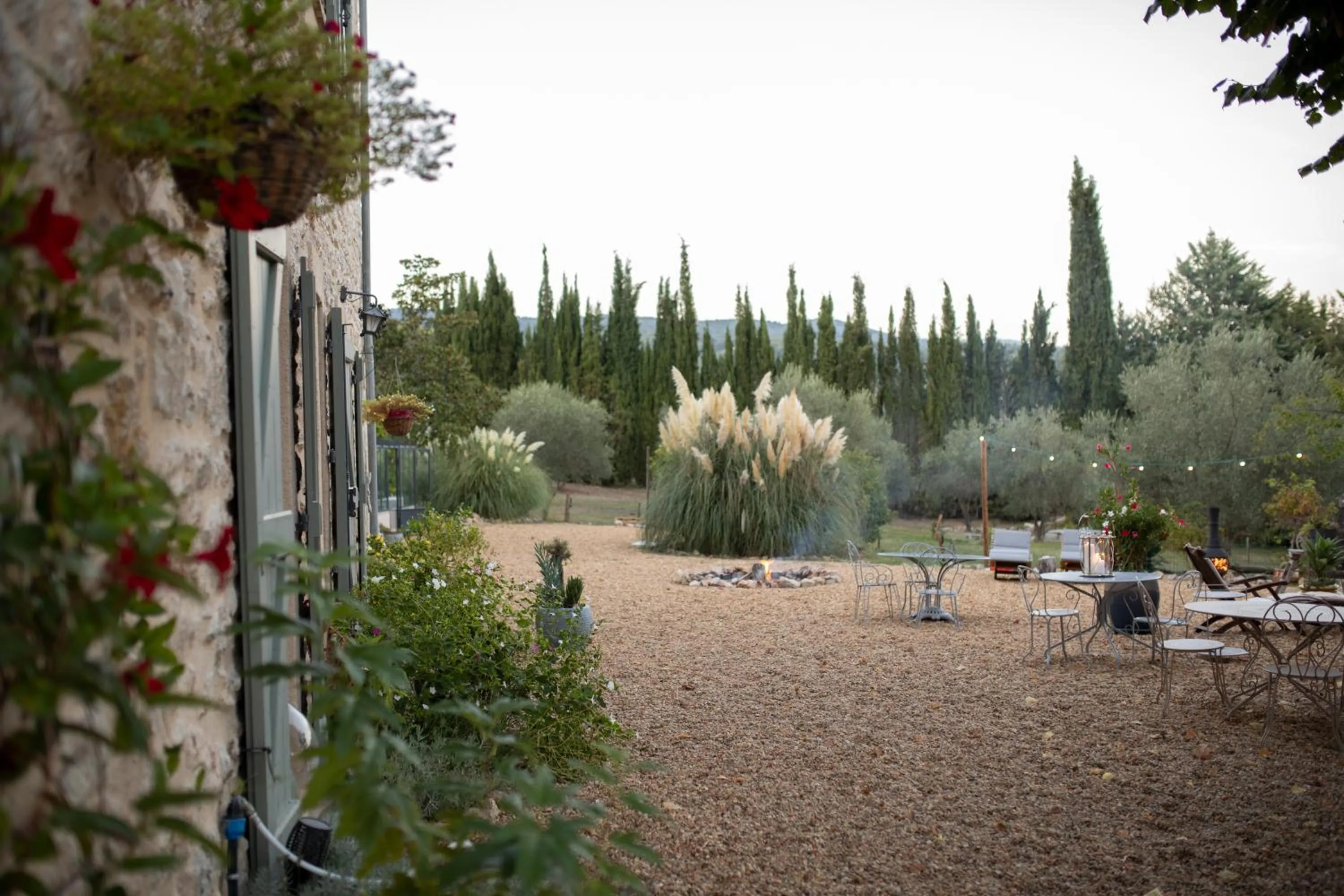 Garden in Le Mas des Romarins, FAYENCE