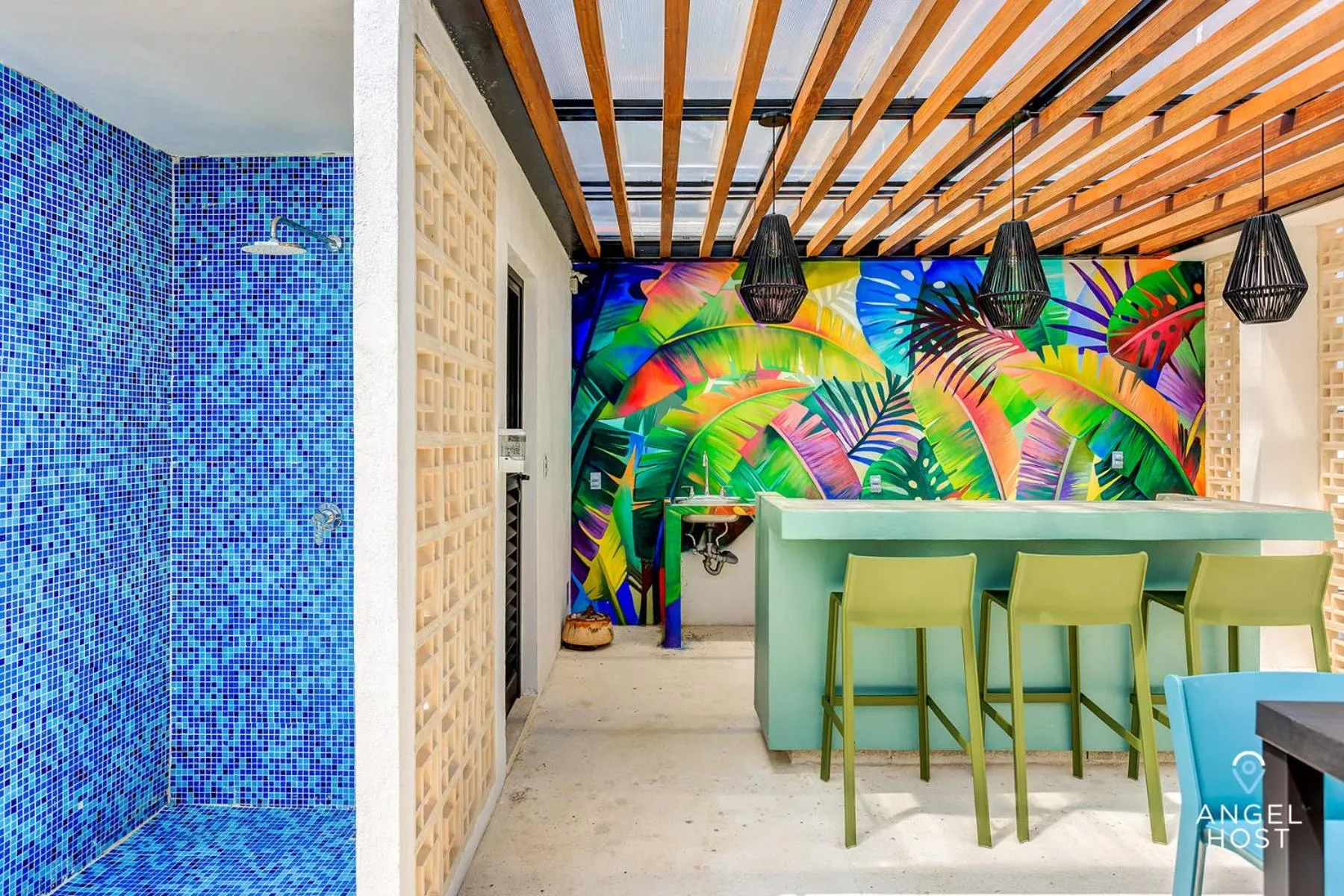 Decorative detail in Chic Condotel with Roof Pool 10-Min Walk to Beach