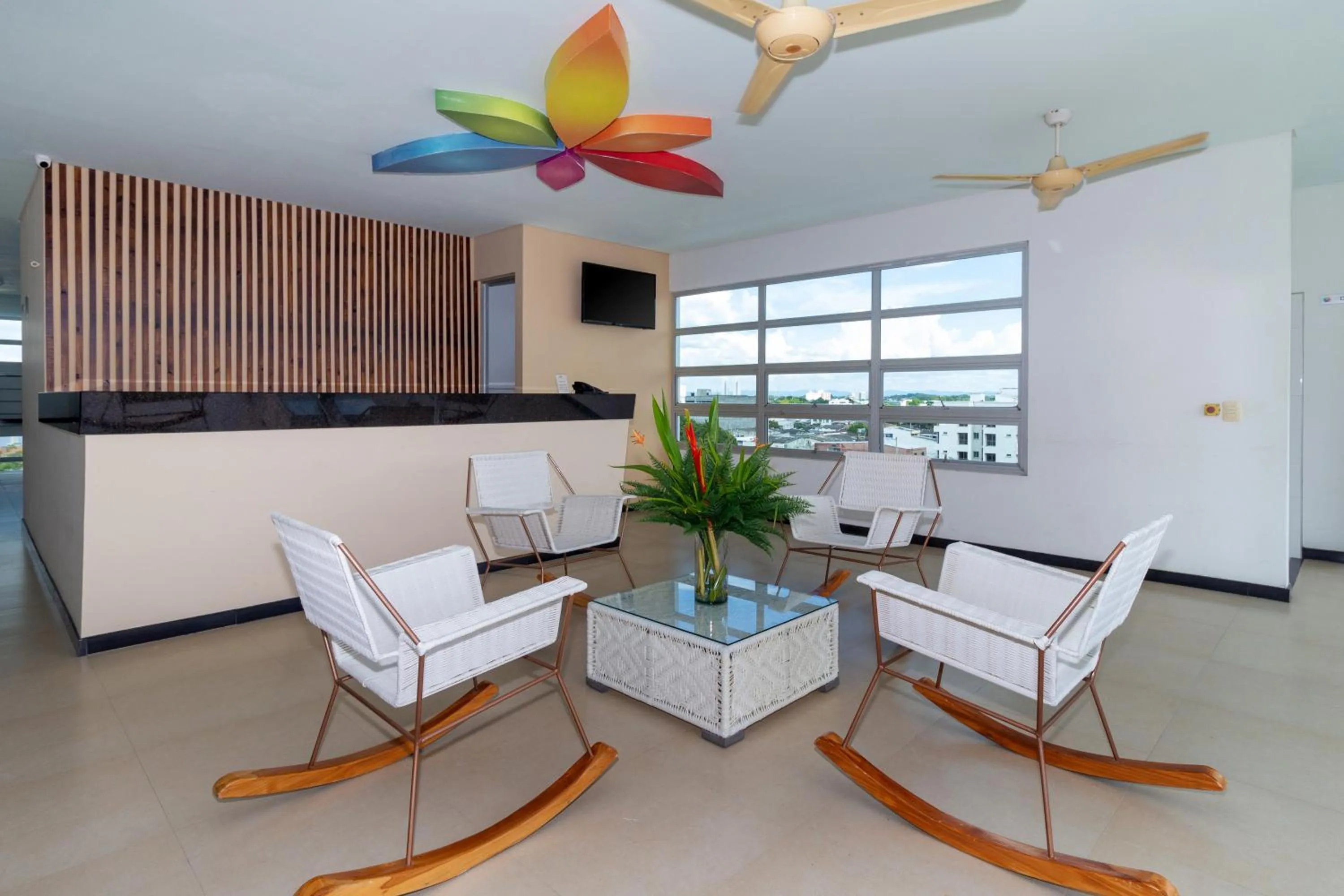 Seating area in Hotel Baroca