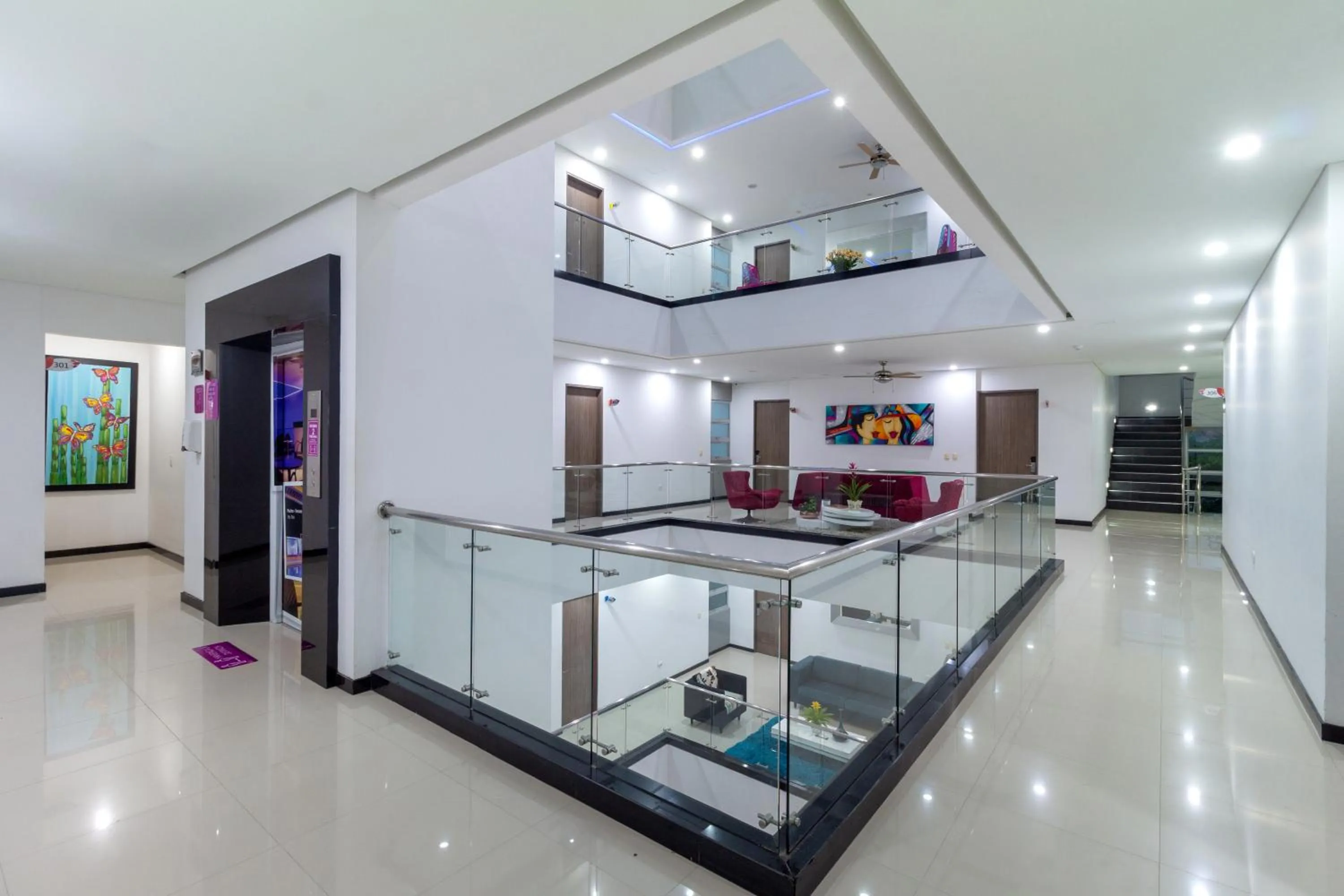 elevator in Hotel Baroca