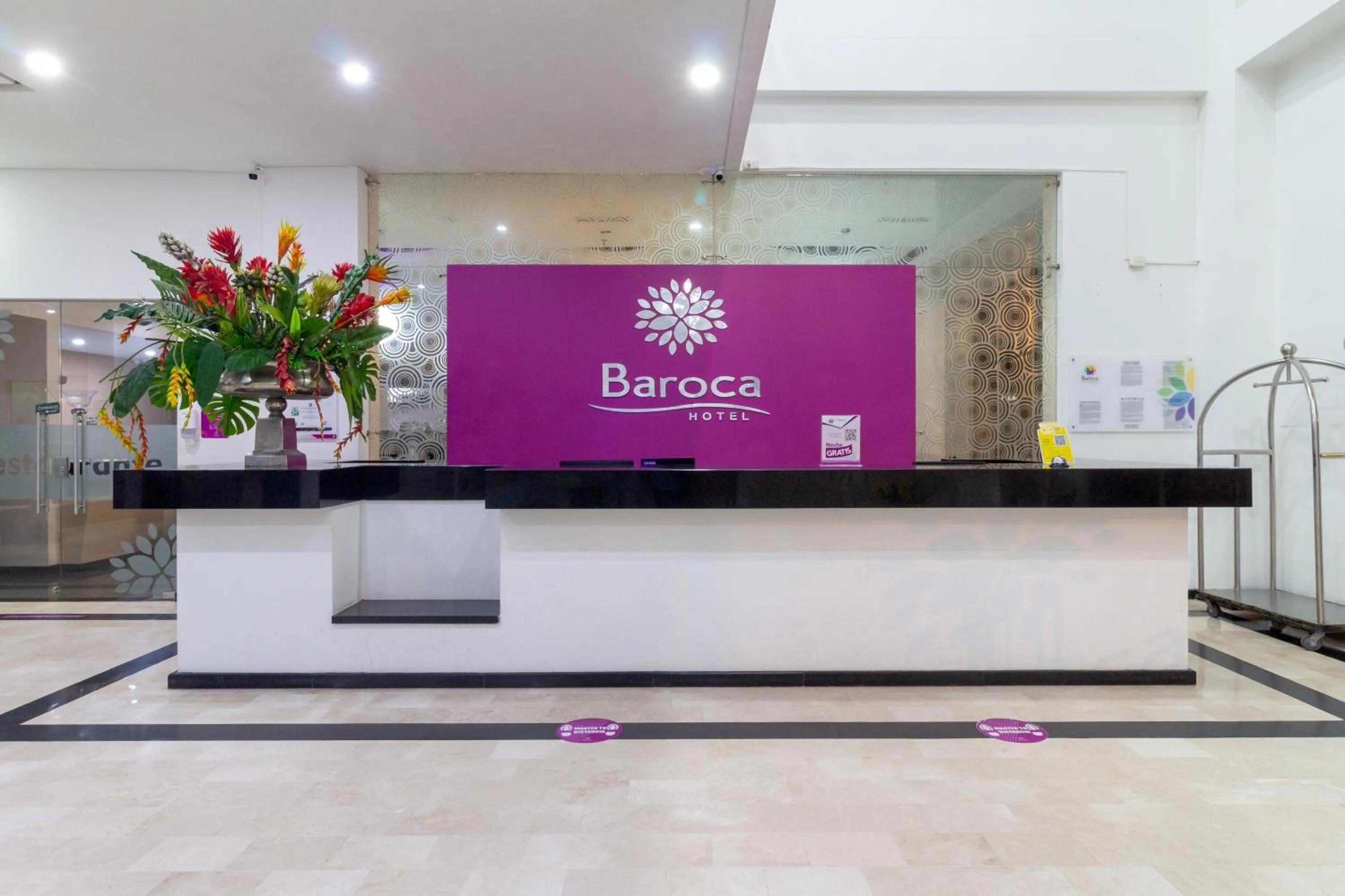 Lobby or reception in Hotel Baroca