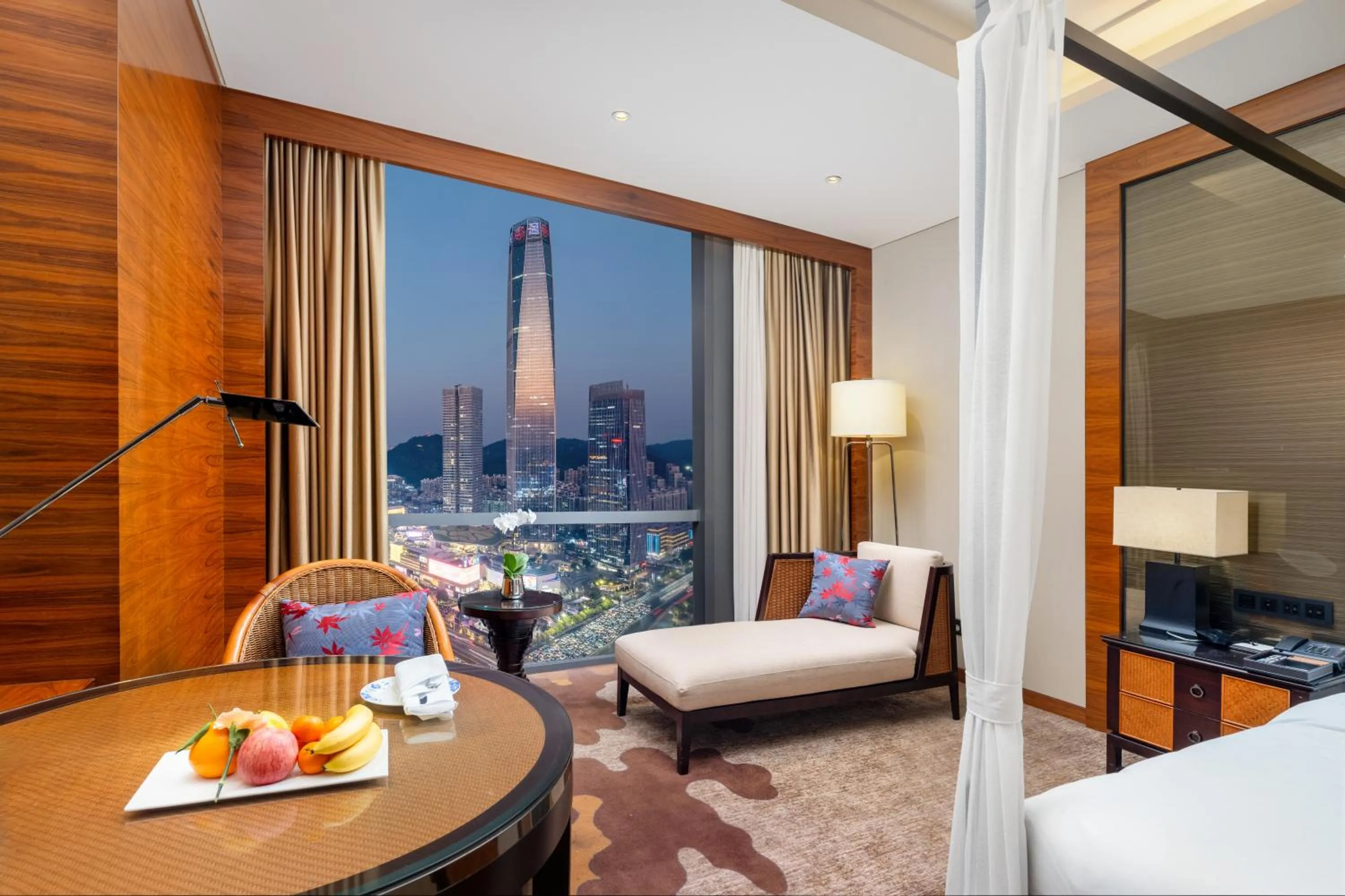 Seating area, Bed in Dongguan Kande International Hotel