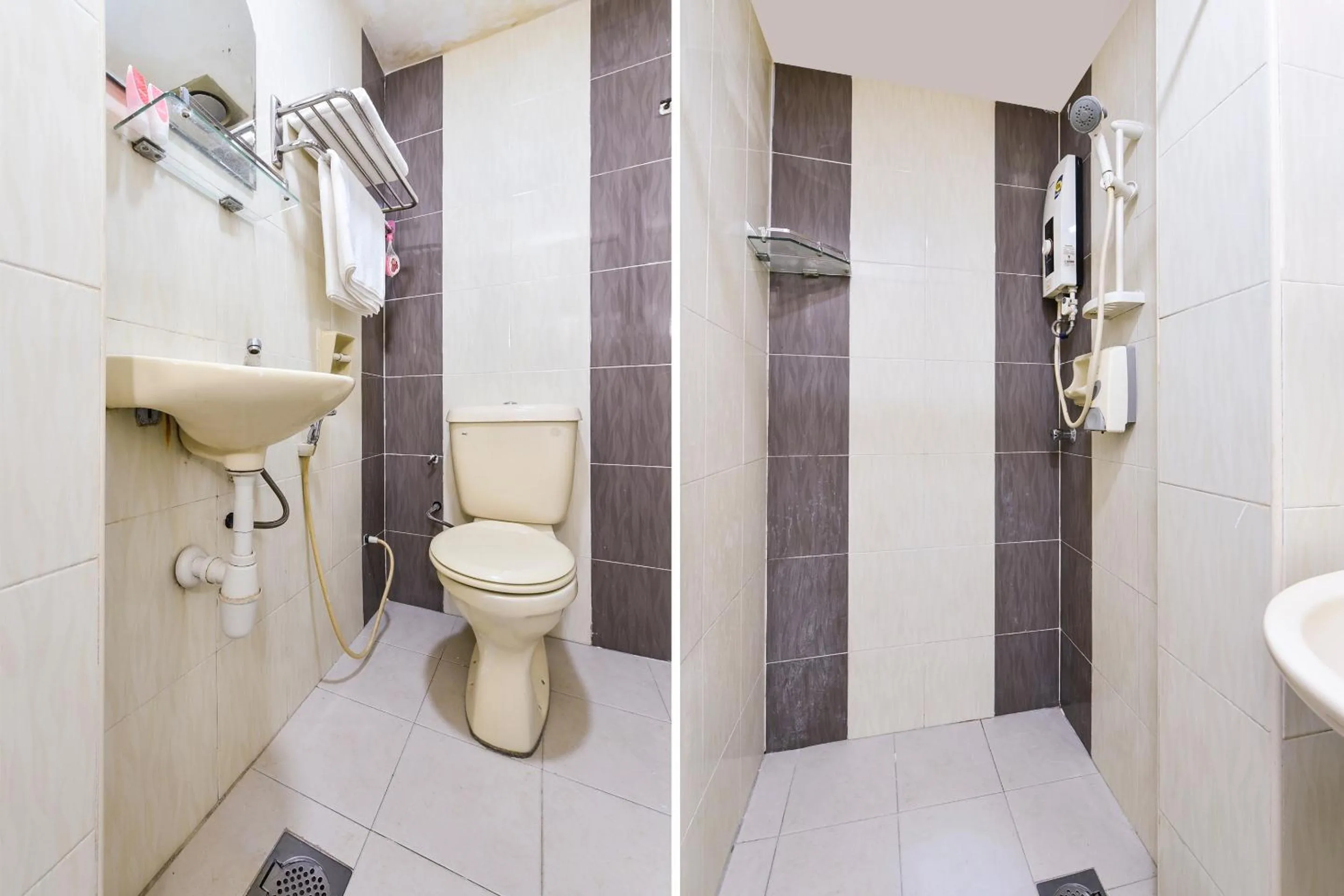 Bathroom in Super OYO 90562 J Hotel PJ