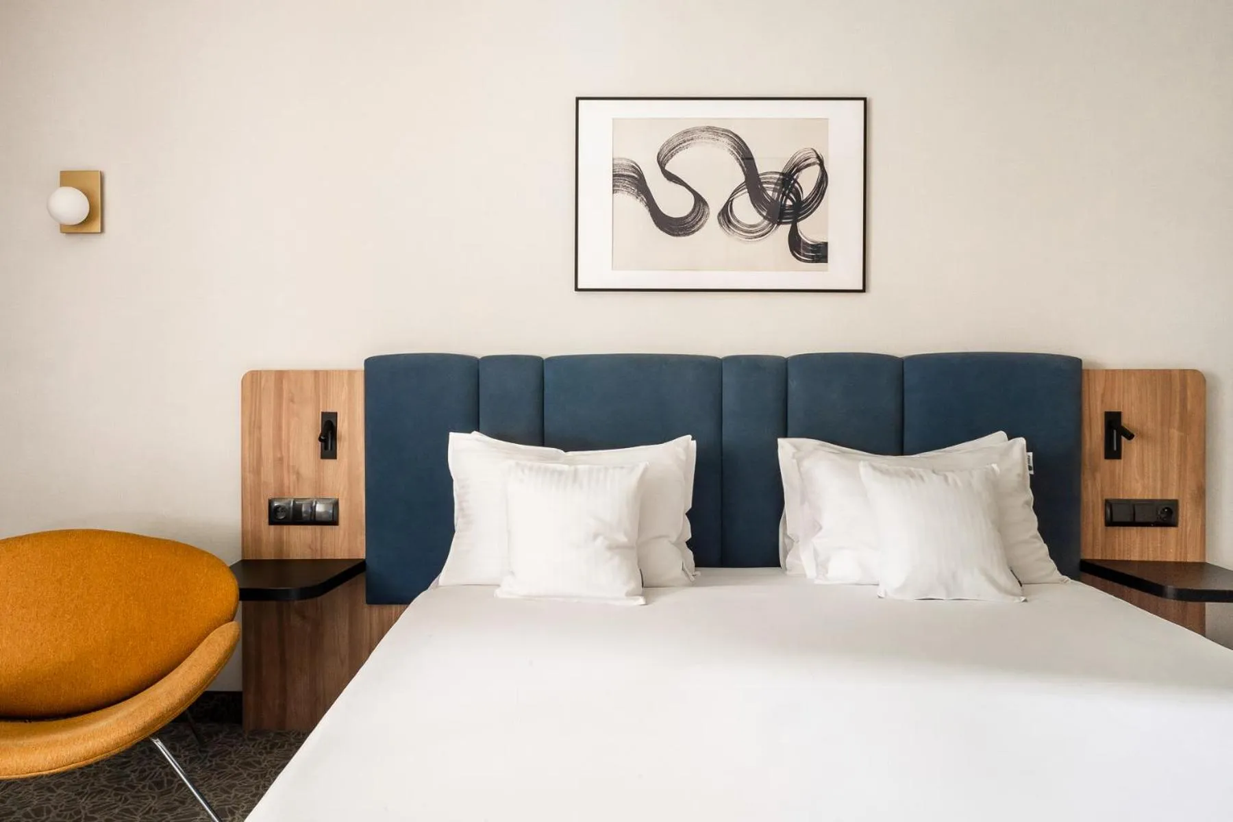 Bedroom, Bed in Dwór w Tomaszowicach