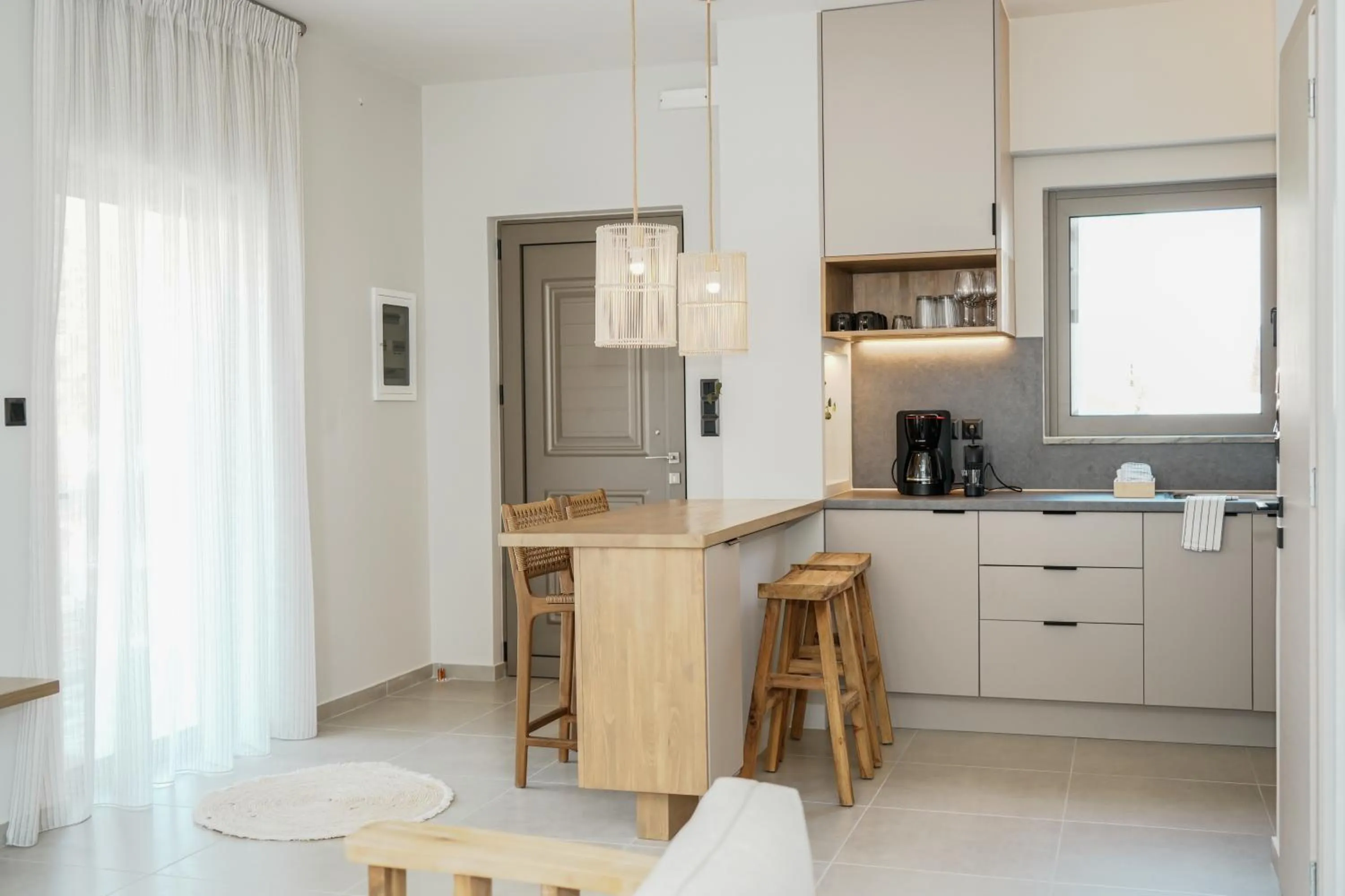 kitchen in Vardians Villas & Suites