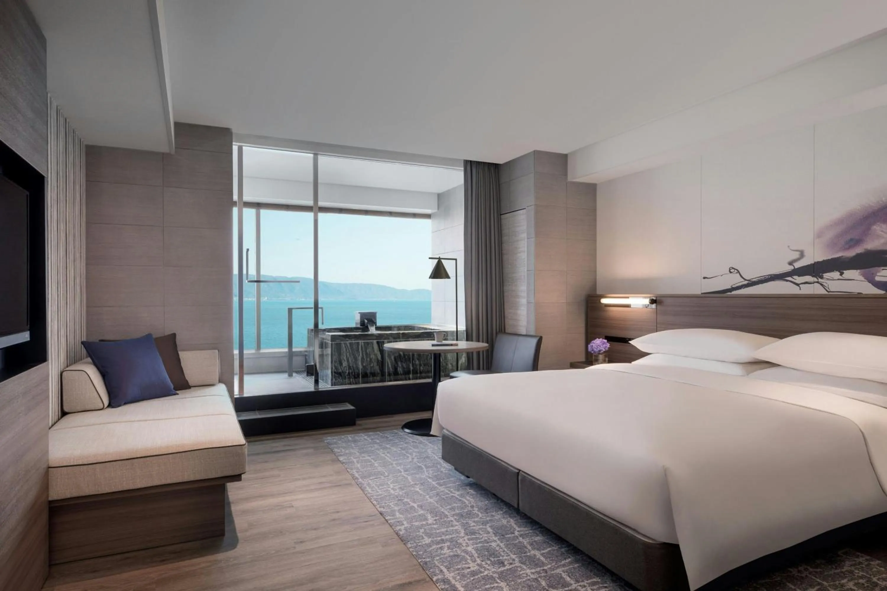 Photo of the whole room, Bed in Lake Biwa Marriott Hotel