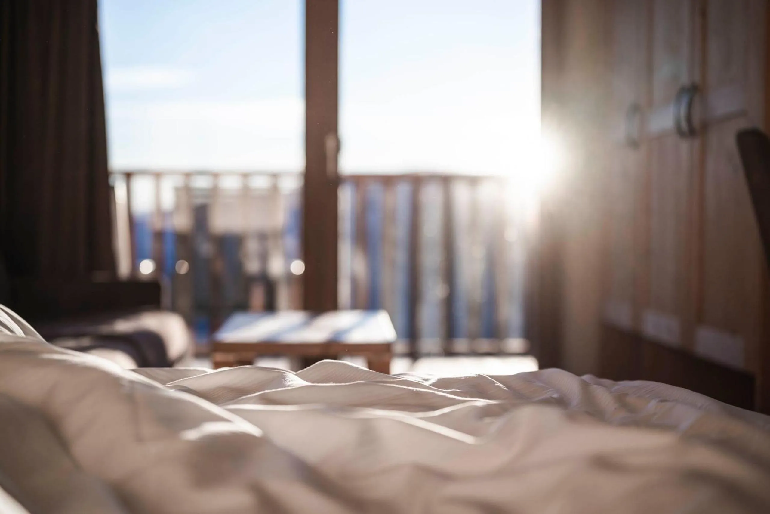 View (from property/room), Bed in Hotel Fernblick