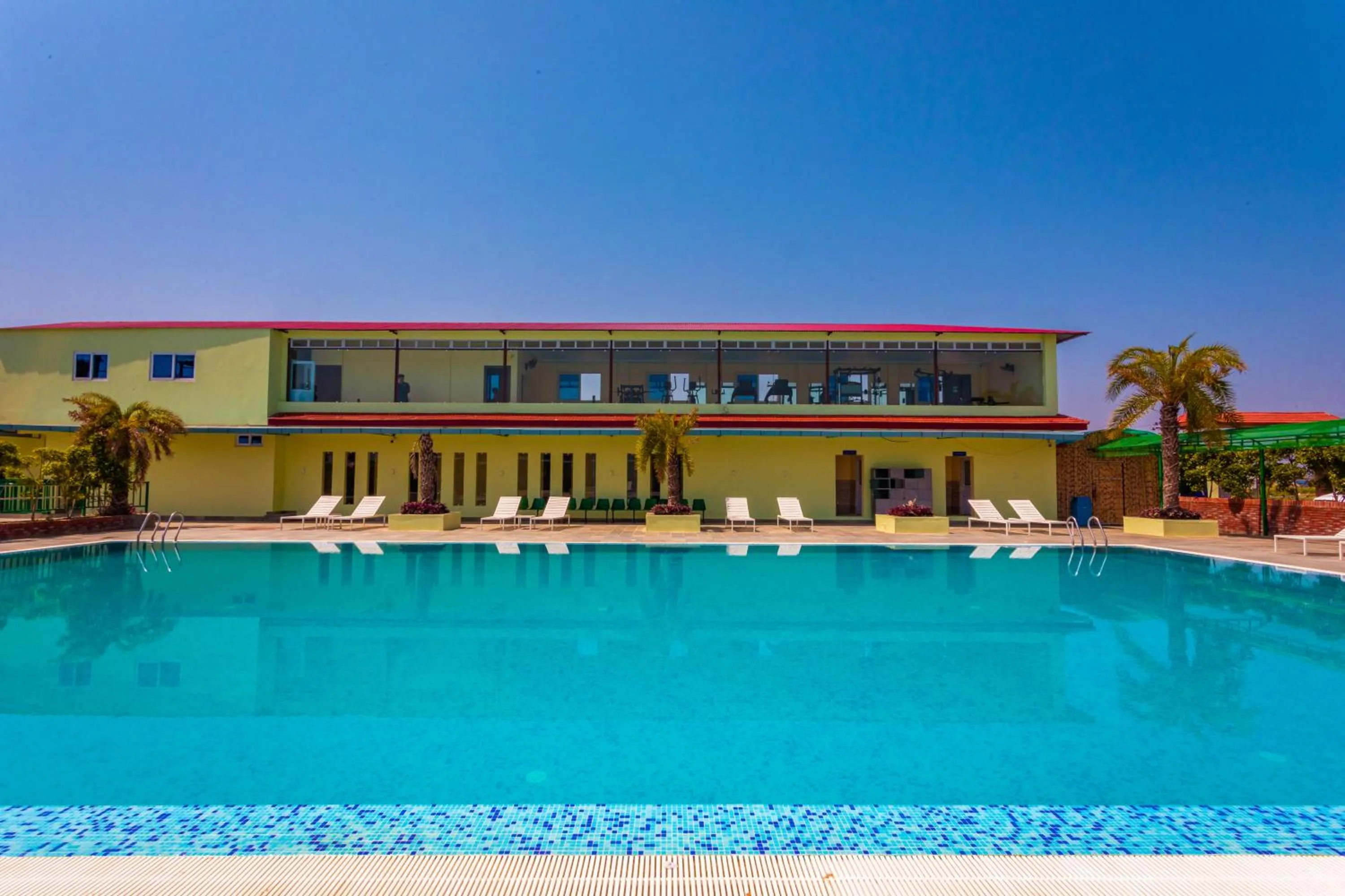 Swimming pool in Lumbini Green Resort