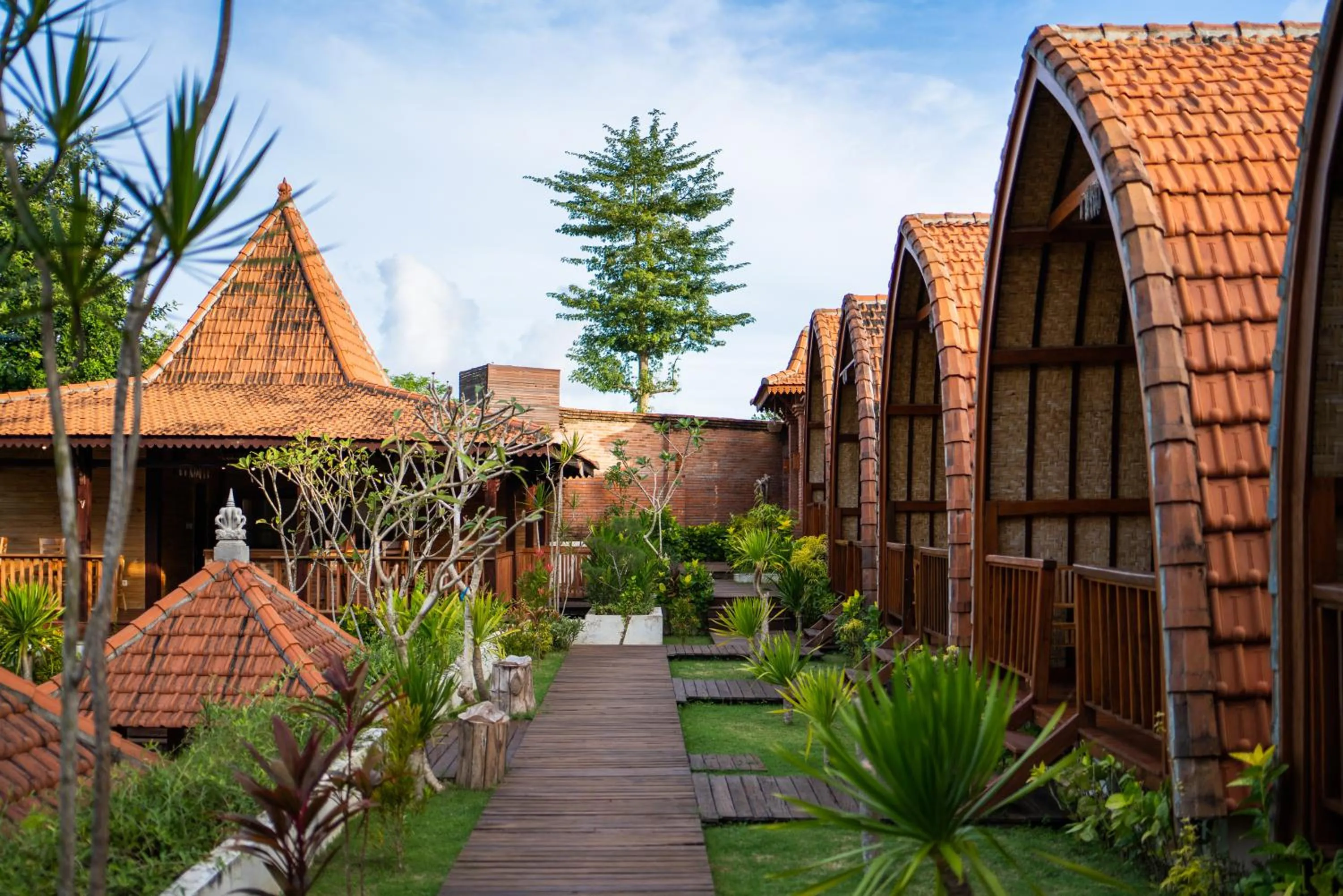 Garden view in Lumbung Sari