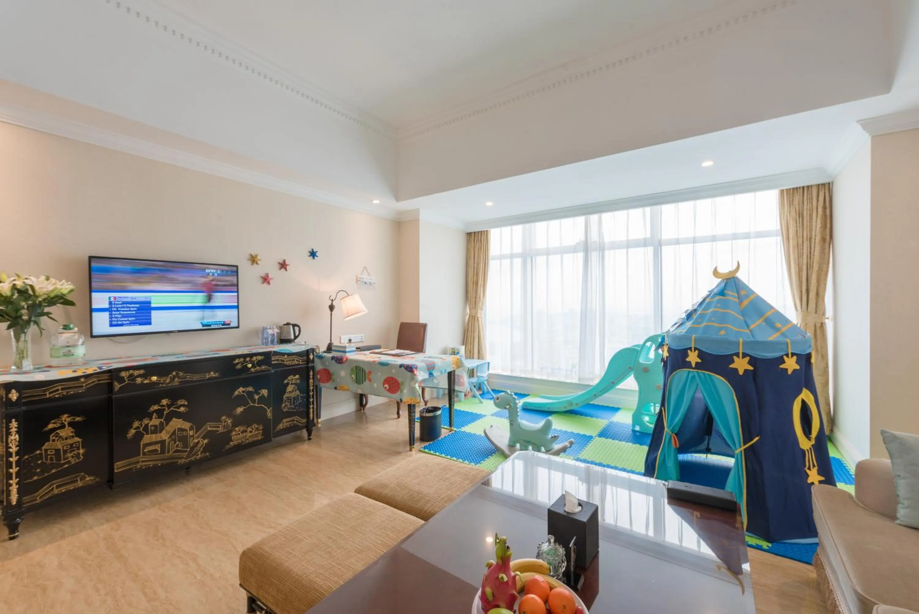 Living room in Qingdao Jinshi International Hotel