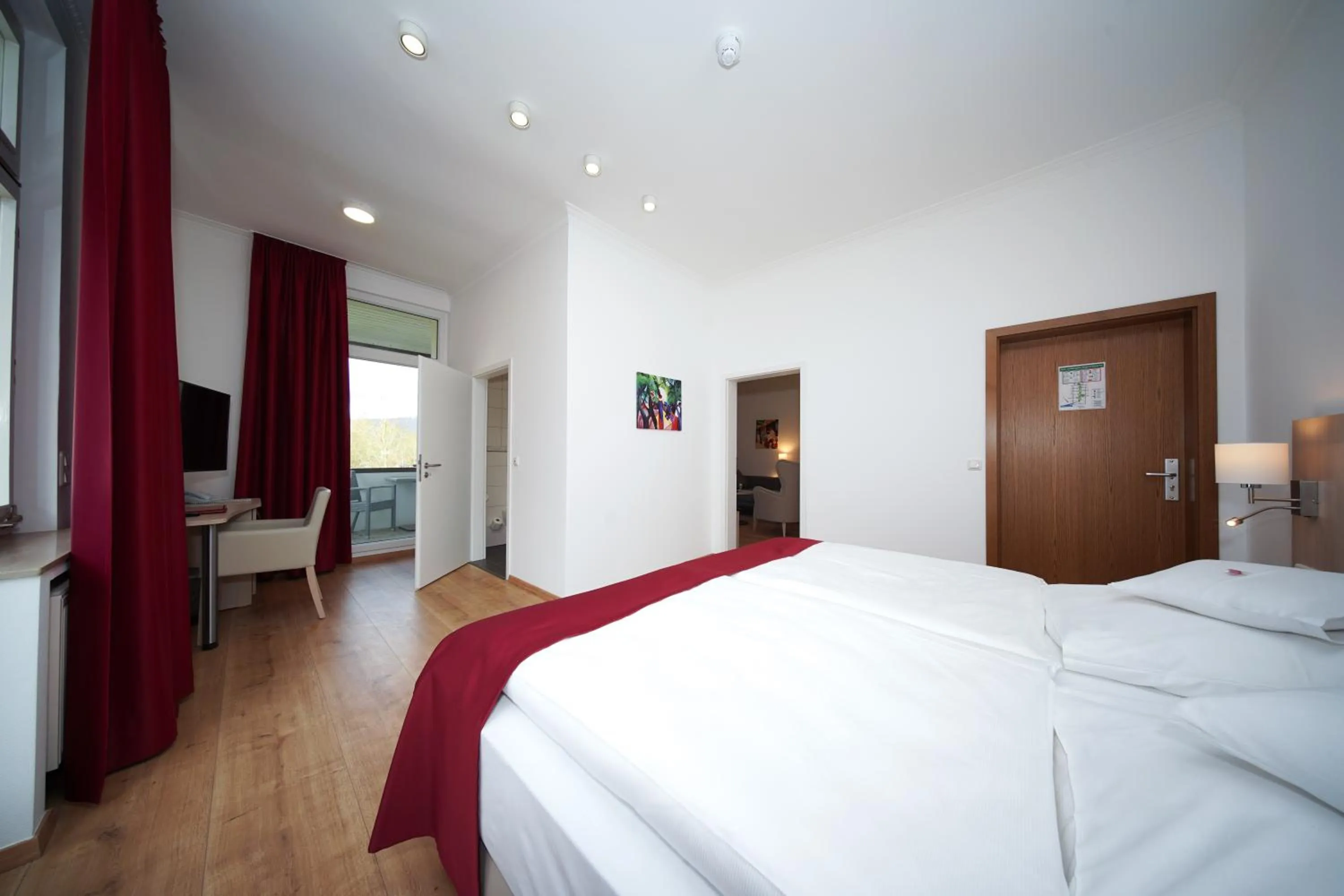 Bed in Parkhotel Pyrmont