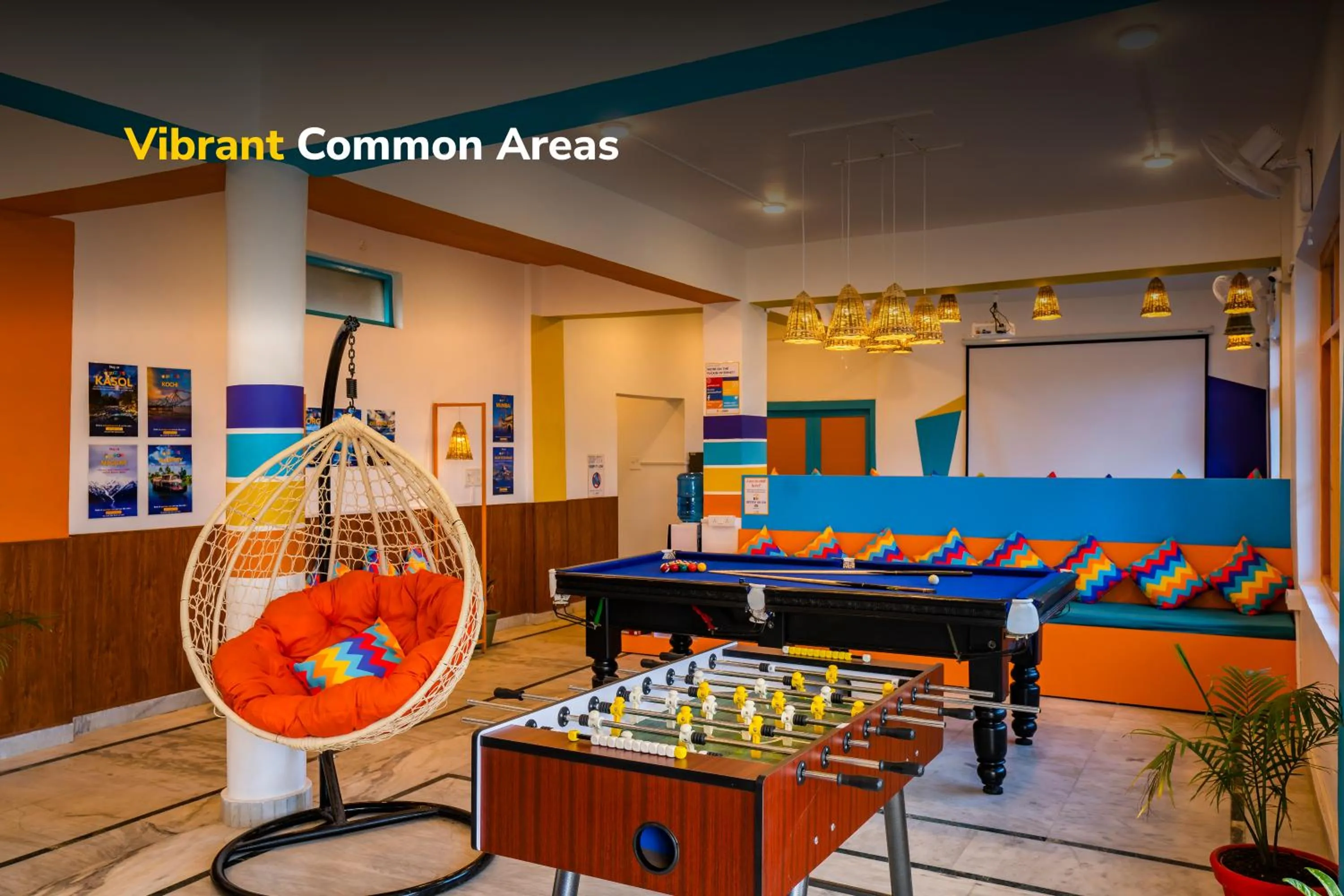 Seating area in goSTOPS Bir, Landing Site