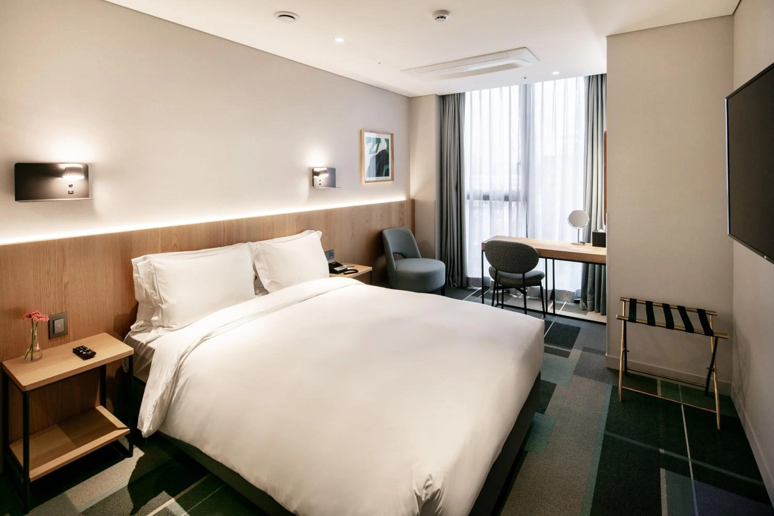 Photo of the whole room, Bed in G3 Hotel Chungmuro