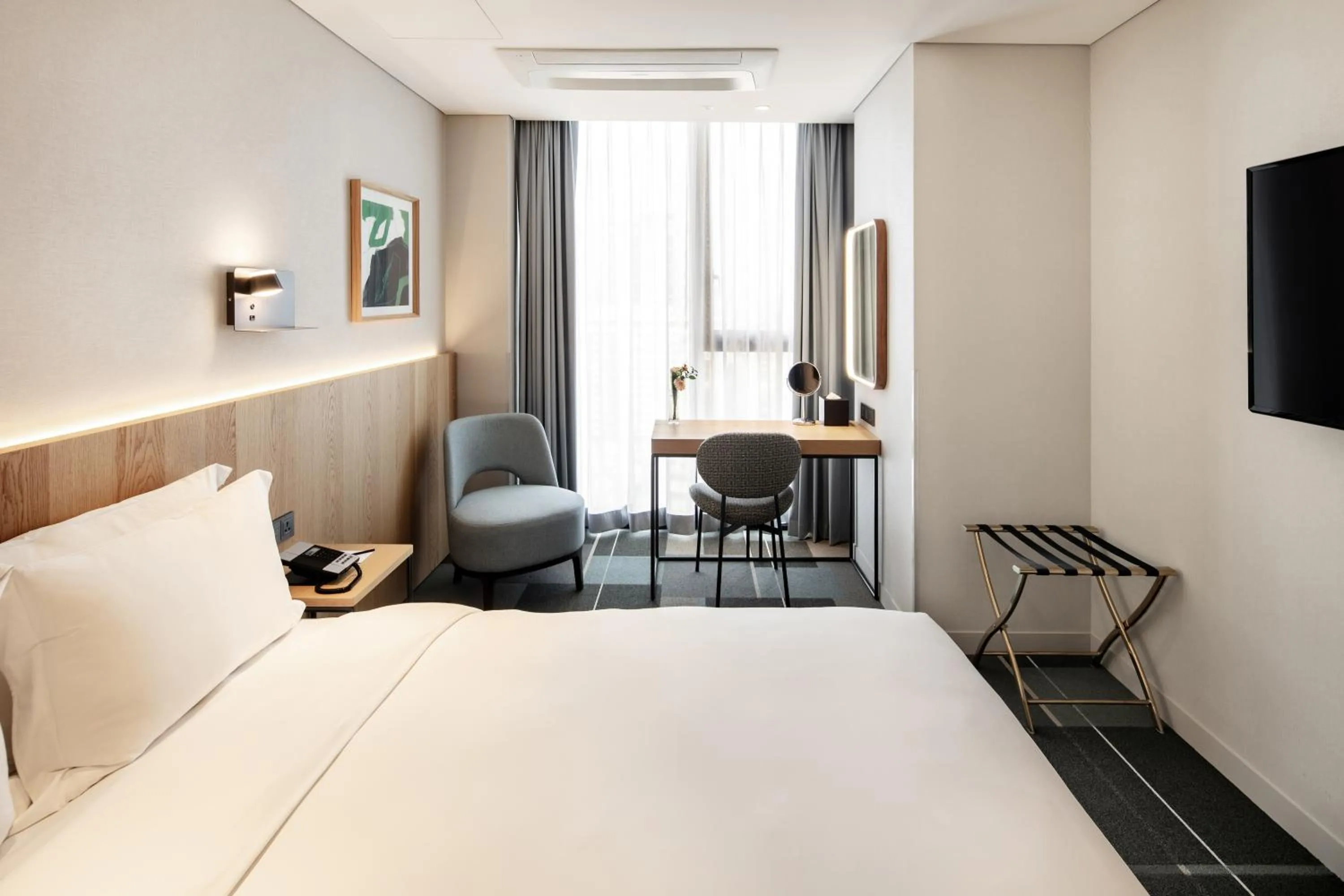 Photo of the whole room, Bed in G3 Hotel Chungmuro